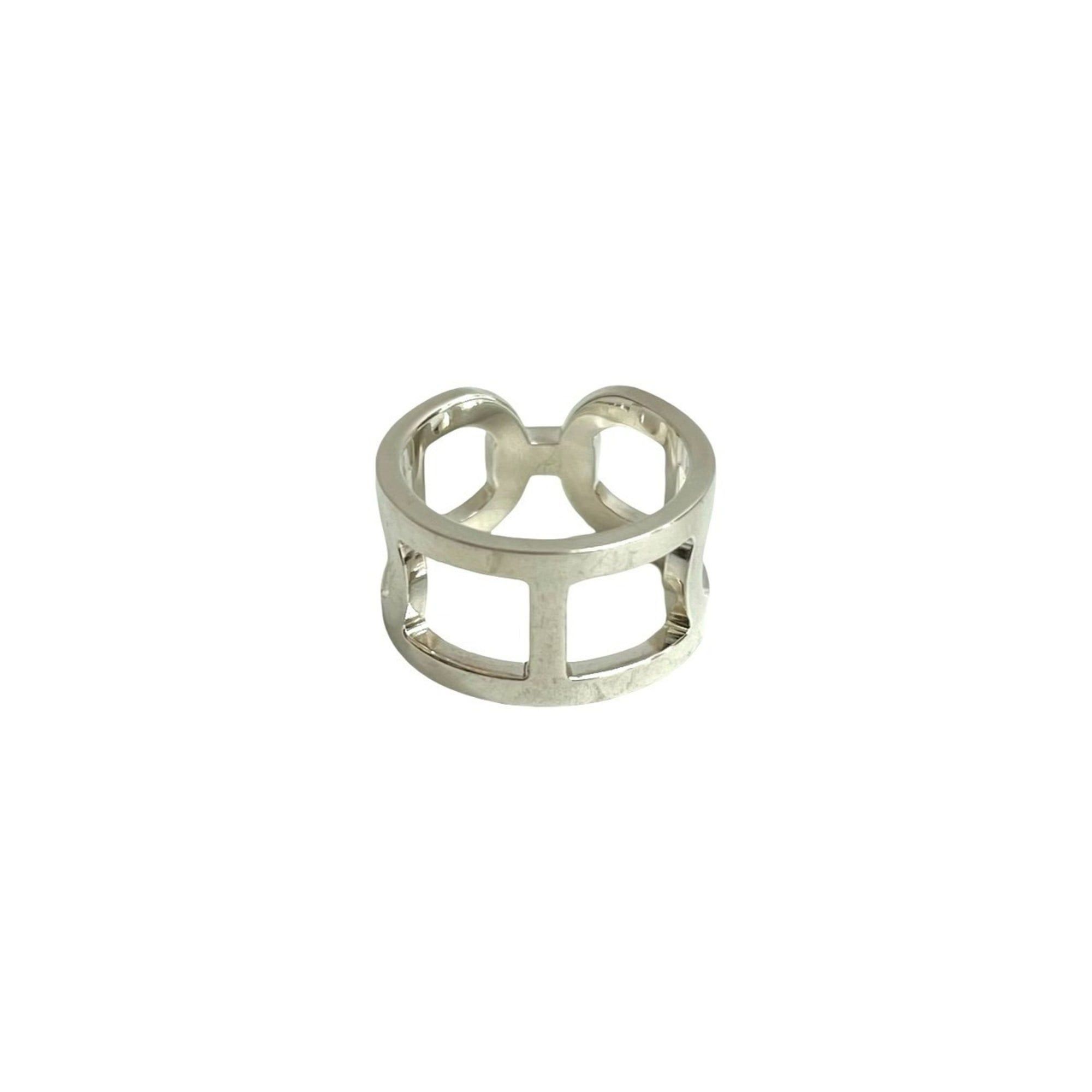 Hermes HERMES Ever Chaine d'Ancre MM Silver 925 Ring, Size 52 (12), Silver, 33065 Size ONE SIZE - 6 Thumbnail