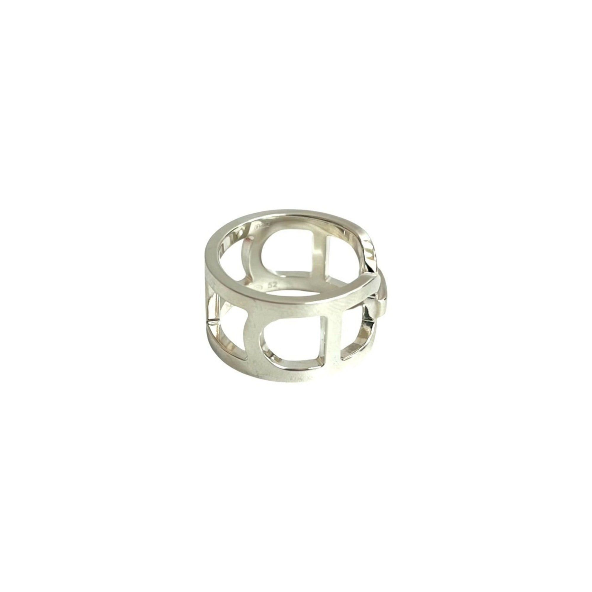 Hermes HERMES Ever Chaine d'Ancre MM Silver 925 Ring, Size 52 (12), Silver, 33065 Size ONE SIZE - 4 Thumbnail