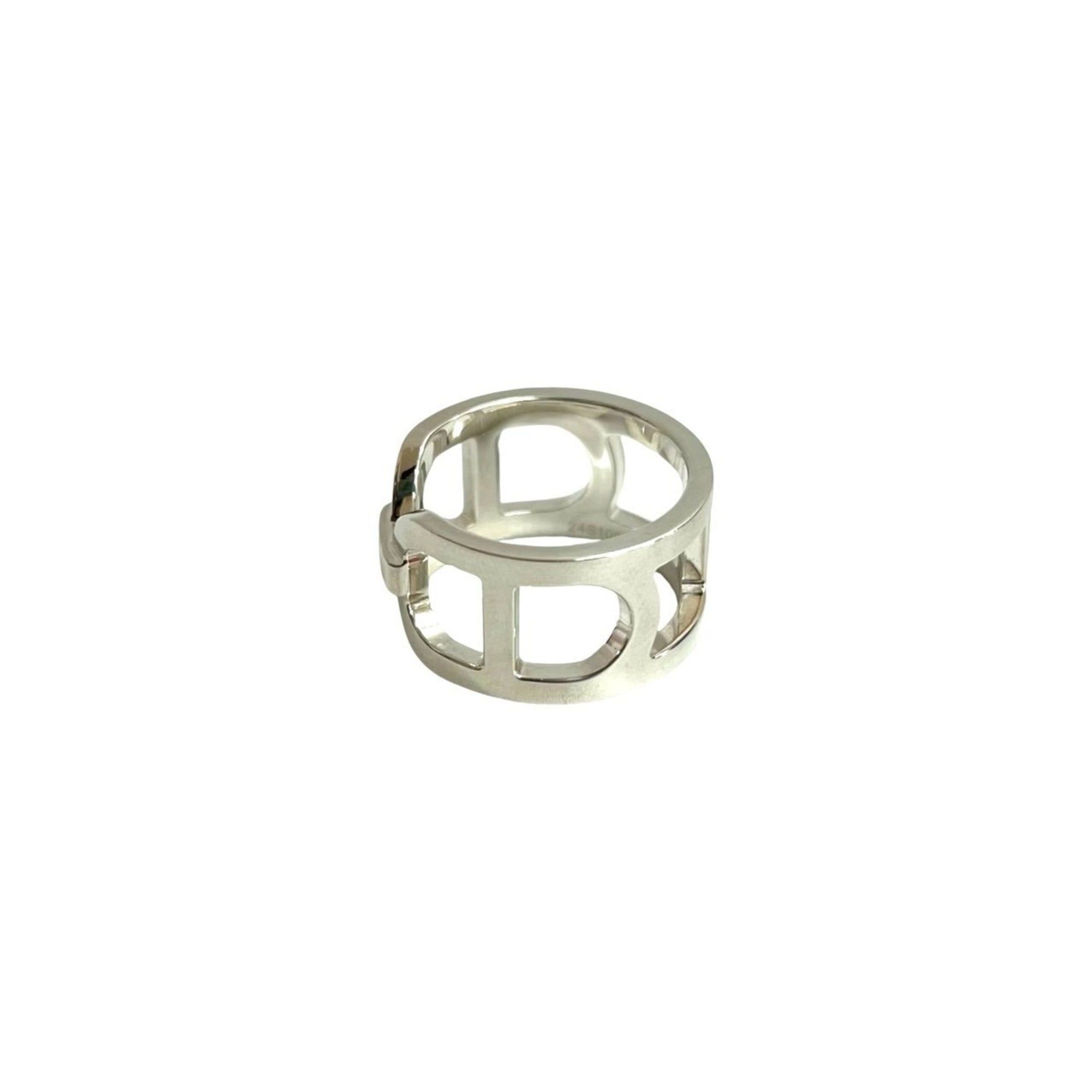 Hermes HERMES Ever Chaine d'Ancre MM Silver 925 Ring, Size 52 (12), Silver, 33065 Size ONE SIZE - 3 Thumbnail