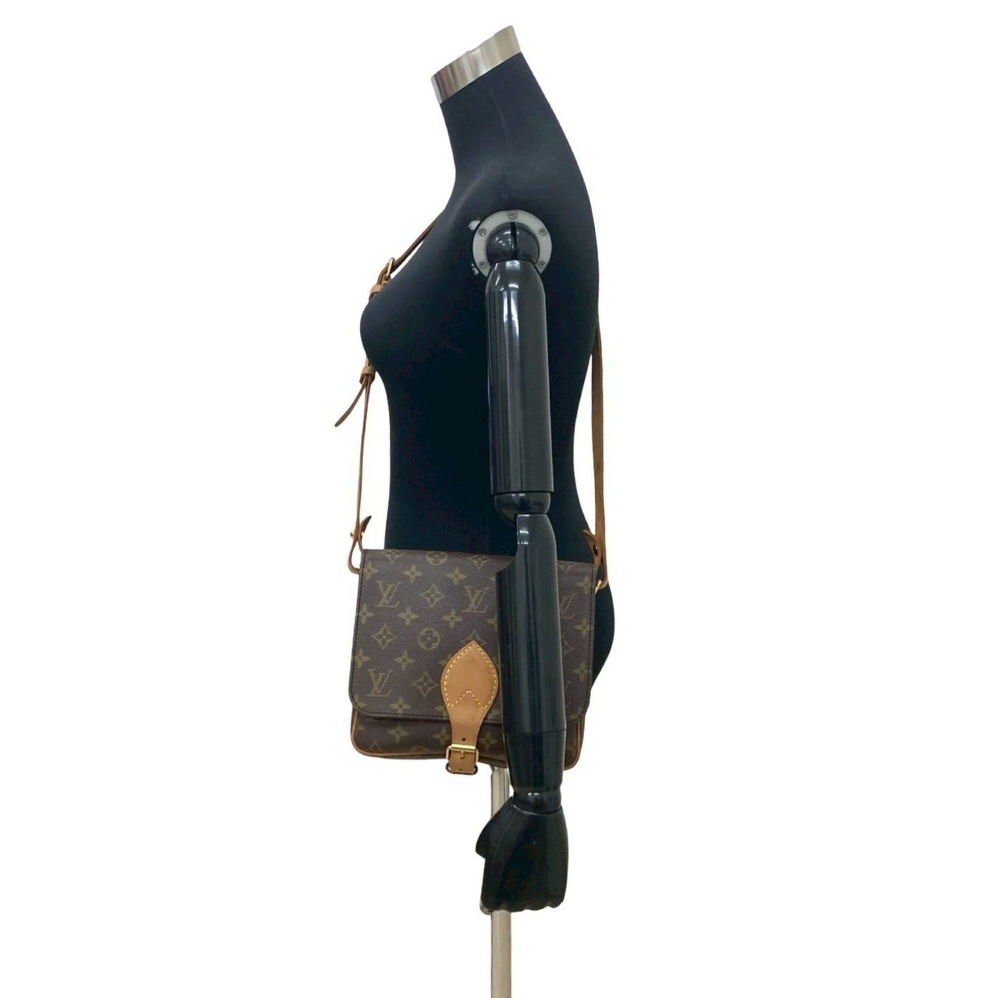 Louis Vuitton LOUIS VUITTON Vintage Cultusiere Monogram Leather Shoulder Bag/Pochette Brown 42061 Size ONE SIZE - 2 Thumbnail