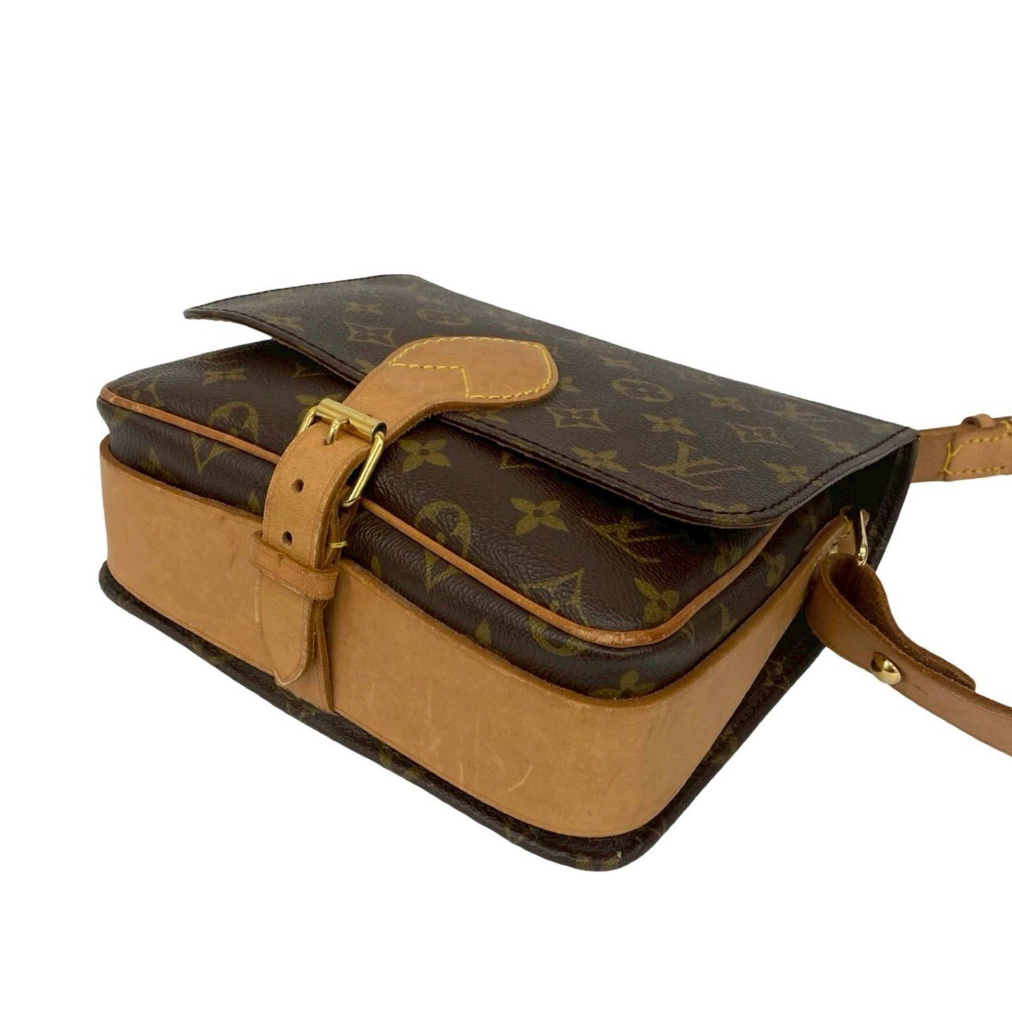 Louis Vuitton LOUIS VUITTON Vintage Cultusiere Monogram Leather Shoulder Bag/Pochette Brown 42061 Size ONE SIZE - 8 Thumbnail