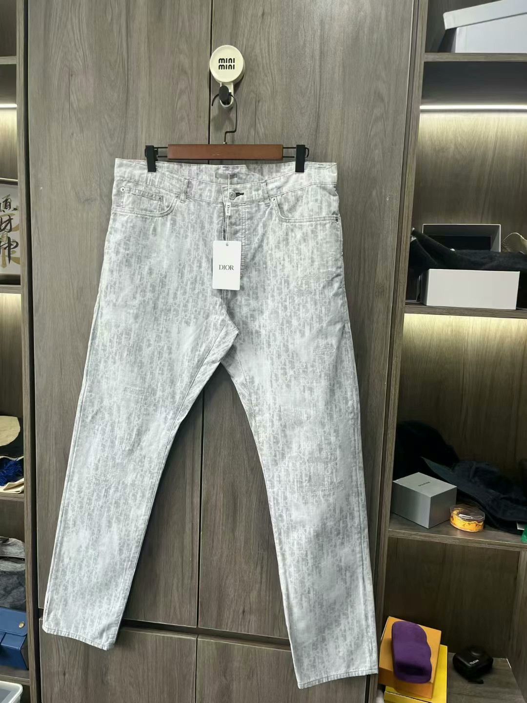 Dior Dior Monogram Printed Jeans Size 34 Size US 34 / EU 50 - 3 Thumbnail