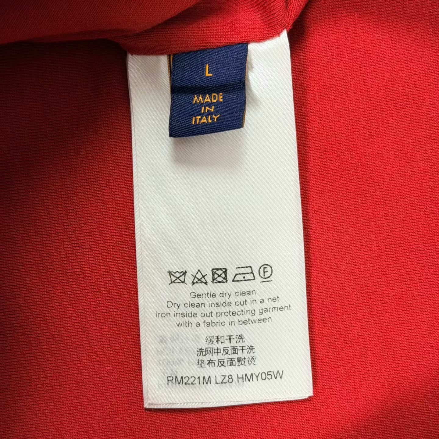 Louis Vuitton LV Nigo Red and White Teddy Fleece Jacket Size US L / EU 52-54 / 3 - 4 Thumbnail