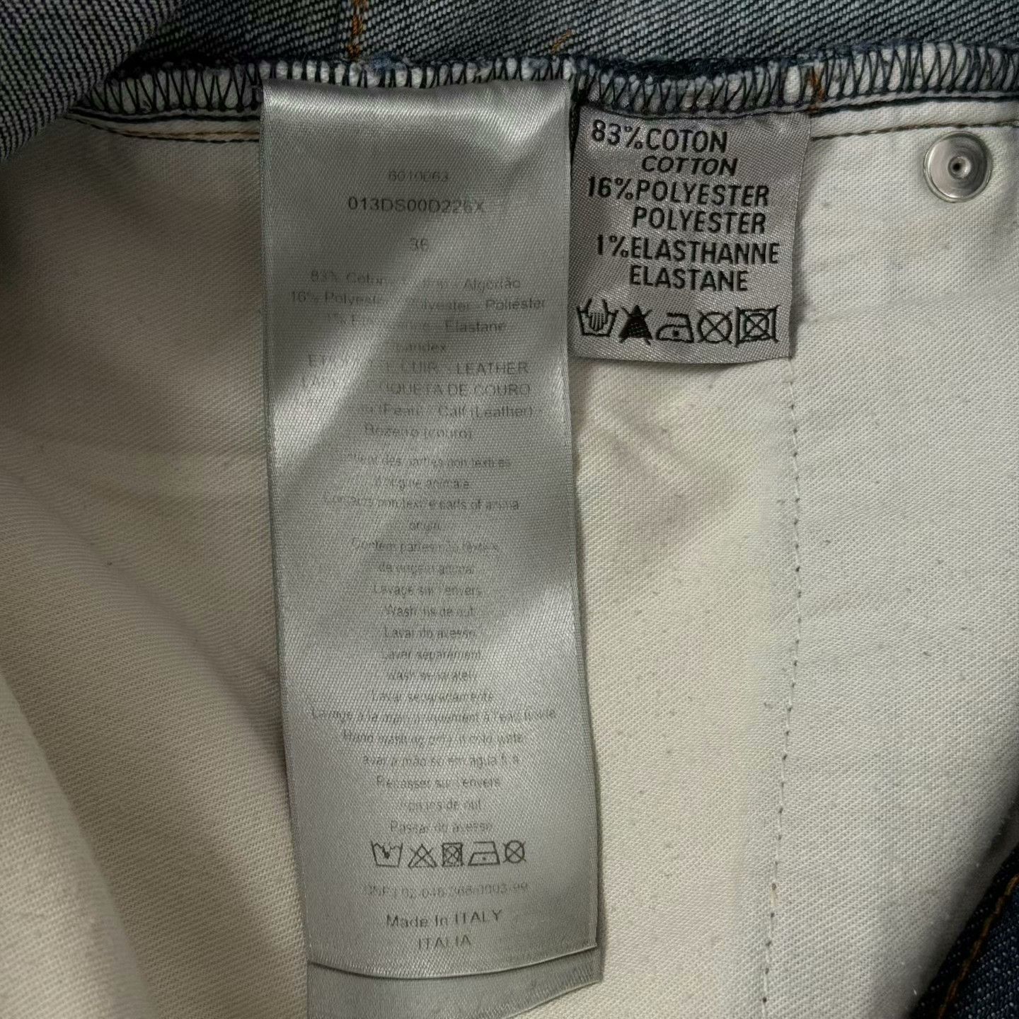 Dior dior blue printed denim pants size 36 Size US 36 / EU 52 - 3 Thumbnail