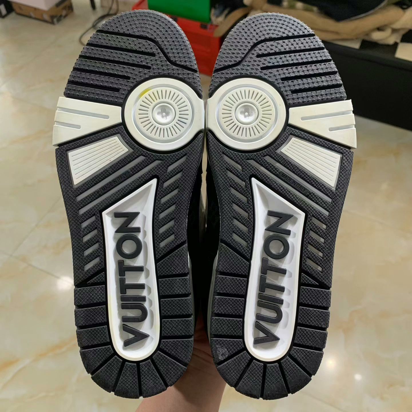 Louis Vuitton lv trainer panda denim sneakers 38 size Size US 7.5 / EU 40-41 - 7 Thumbnail