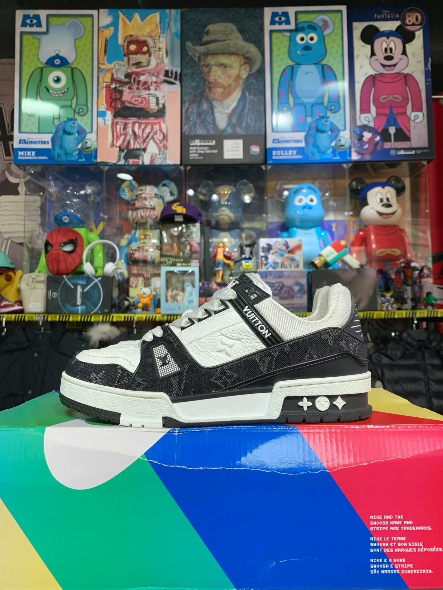 Louis Vuitton lv trainer panda denim sneakers 38 size Size US 7.5 / EU 40-41 - 3 Thumbnail