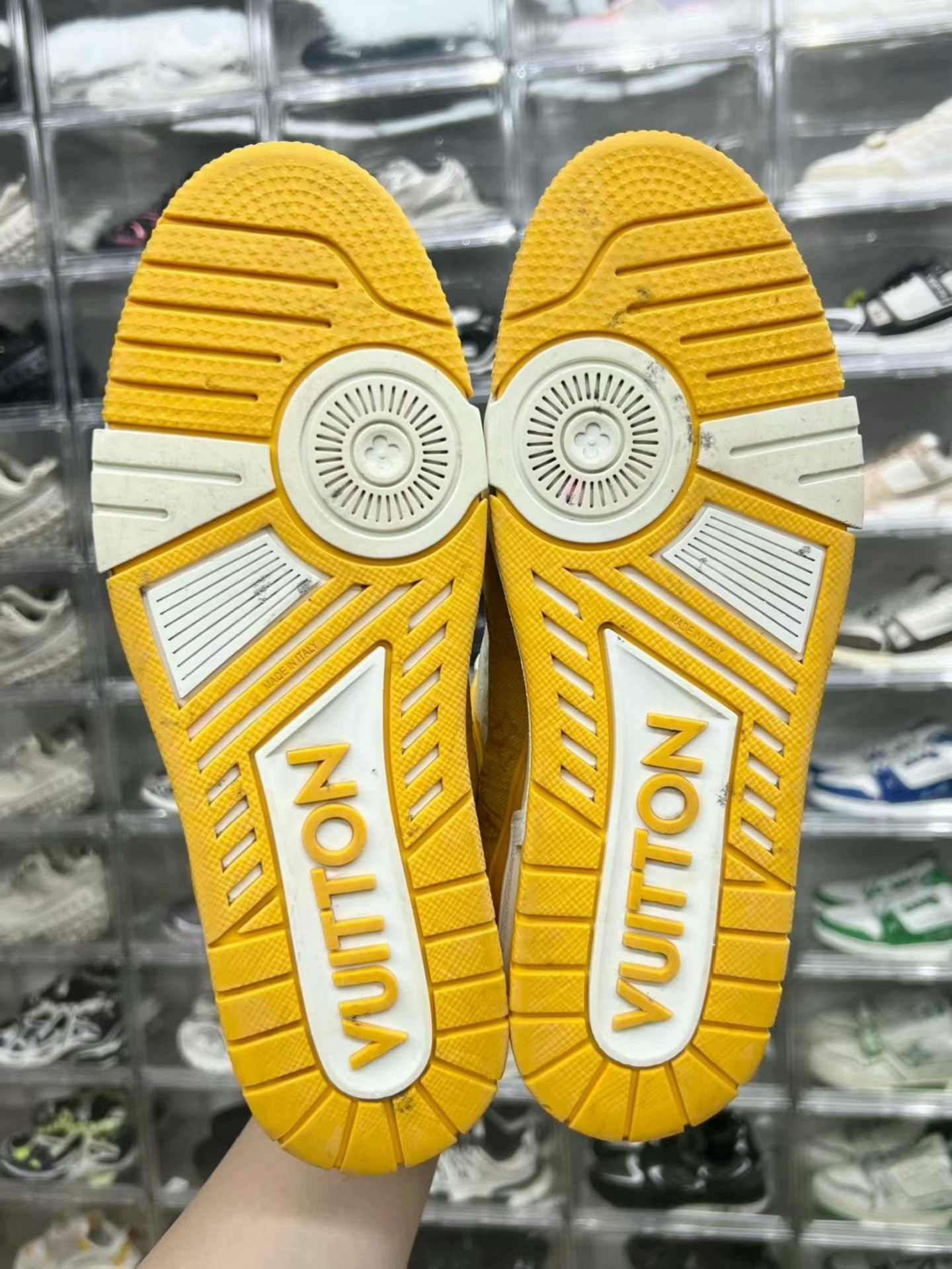 Louis Vuitton lv trainer yellow white sneakers uk9.5 Size US 9.5 / EU 42-43 - 8 Thumbnail