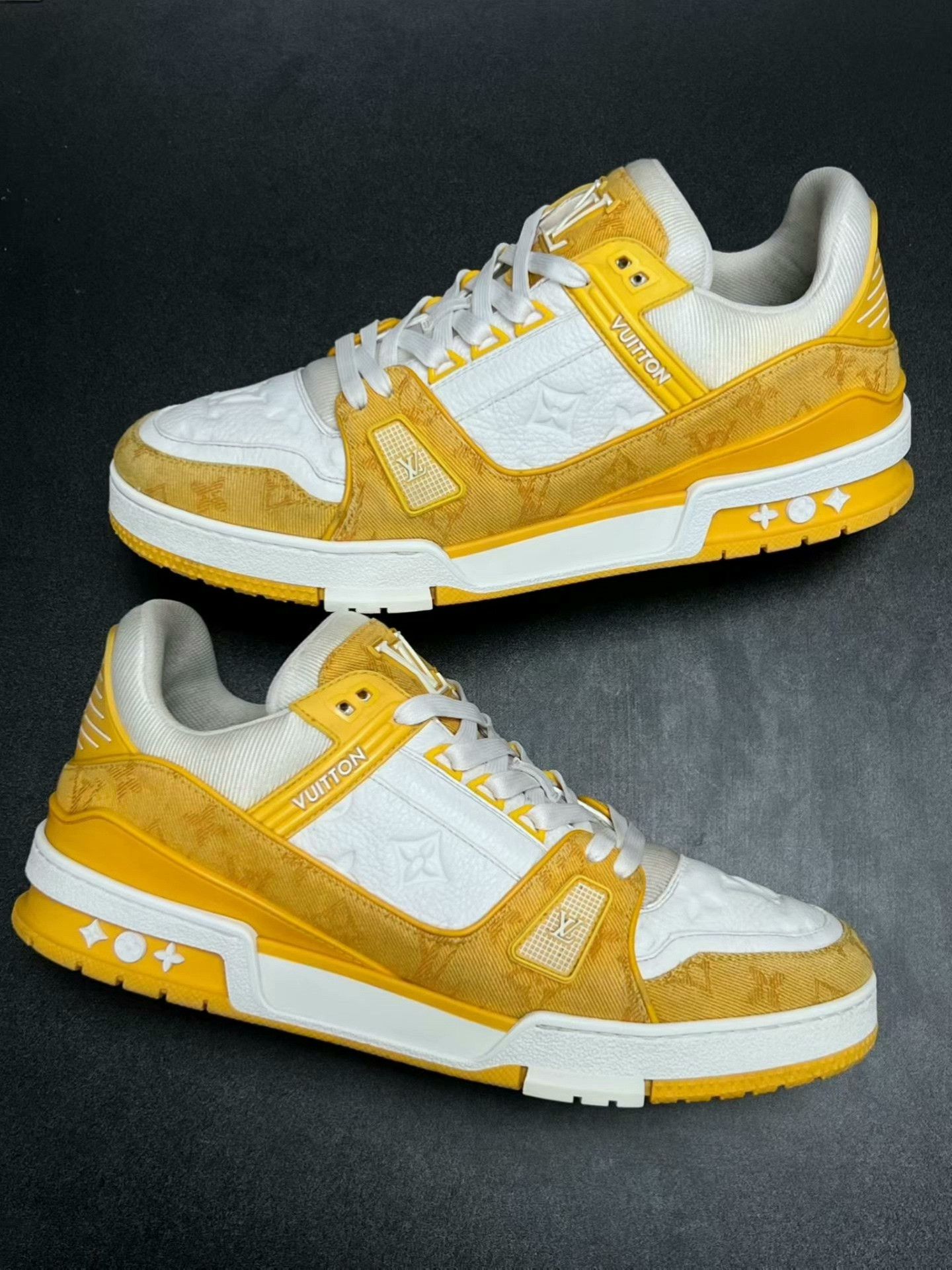 Louis Vuitton lv trainer yellow white sneakers uk9.5 Size US 9.5 / EU 42-43 - 5 Thumbnail