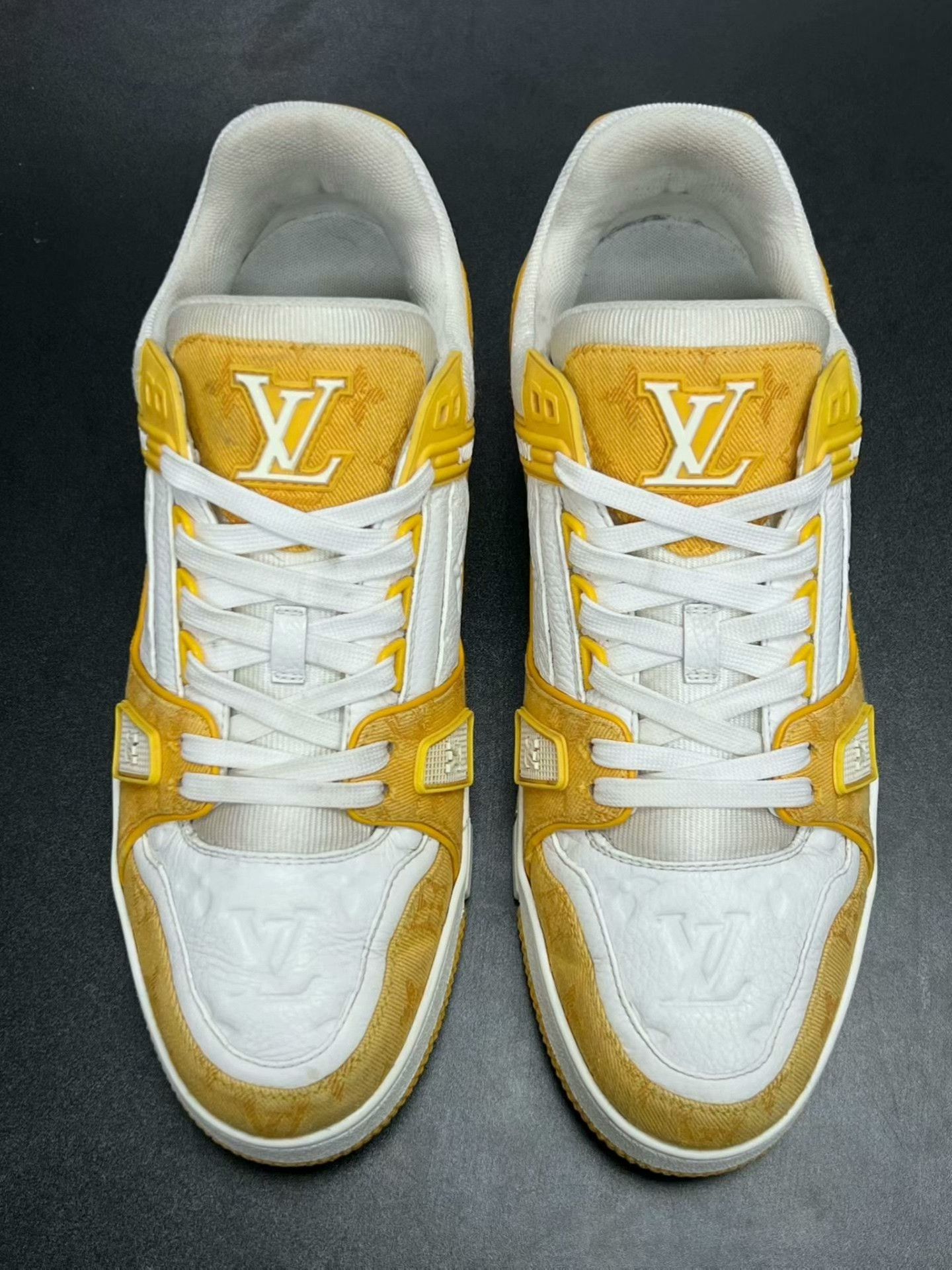 Louis Vuitton lv trainer yellow white sneakers uk9.5 Size US 9.5 / EU 42-43 - 3 Thumbnail