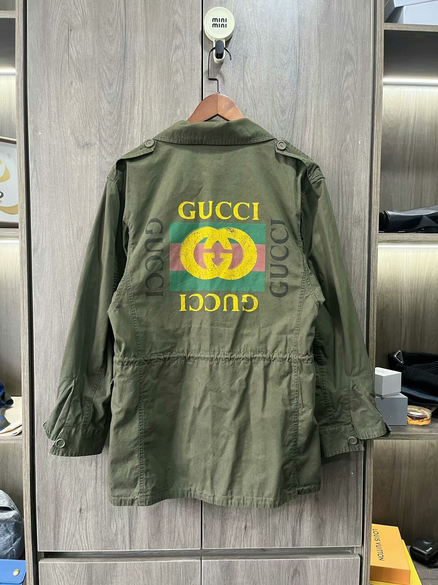 Gucci gucci m65 jacket with red green stripes Size US L / EU 52-54 / 3 - 4 Thumbnail
