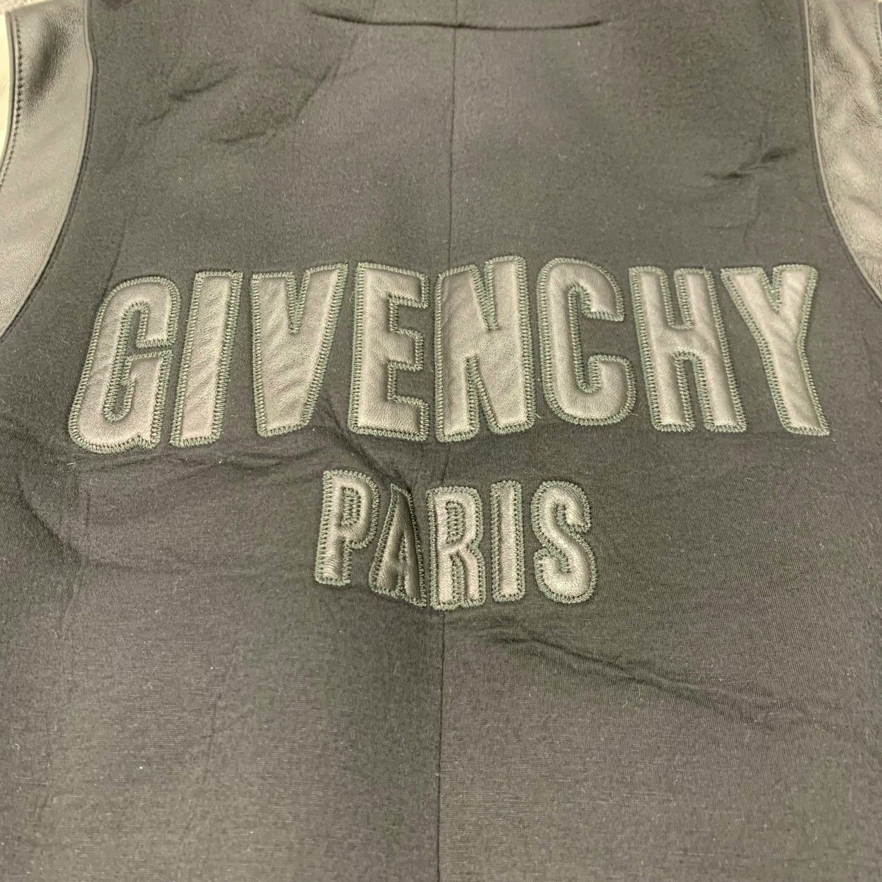 Givenchy givenchy black leather sleeve baseball jacket Size US L / EU 52-54 / 3 - 8 Thumbnail
