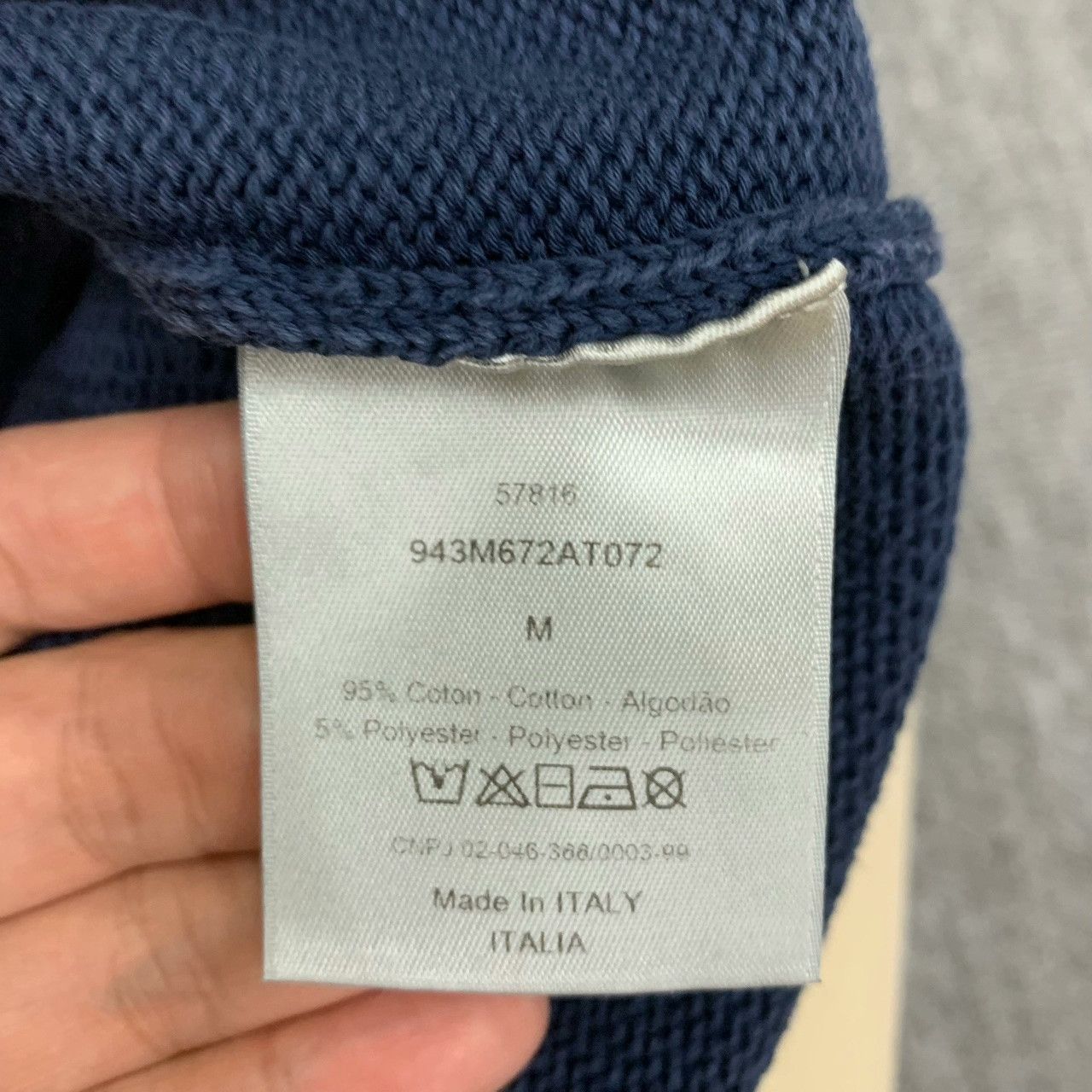 Dior dior blue logo sweater with floral print Size US M / EU 48-50 / 2 - 5 Thumbnail