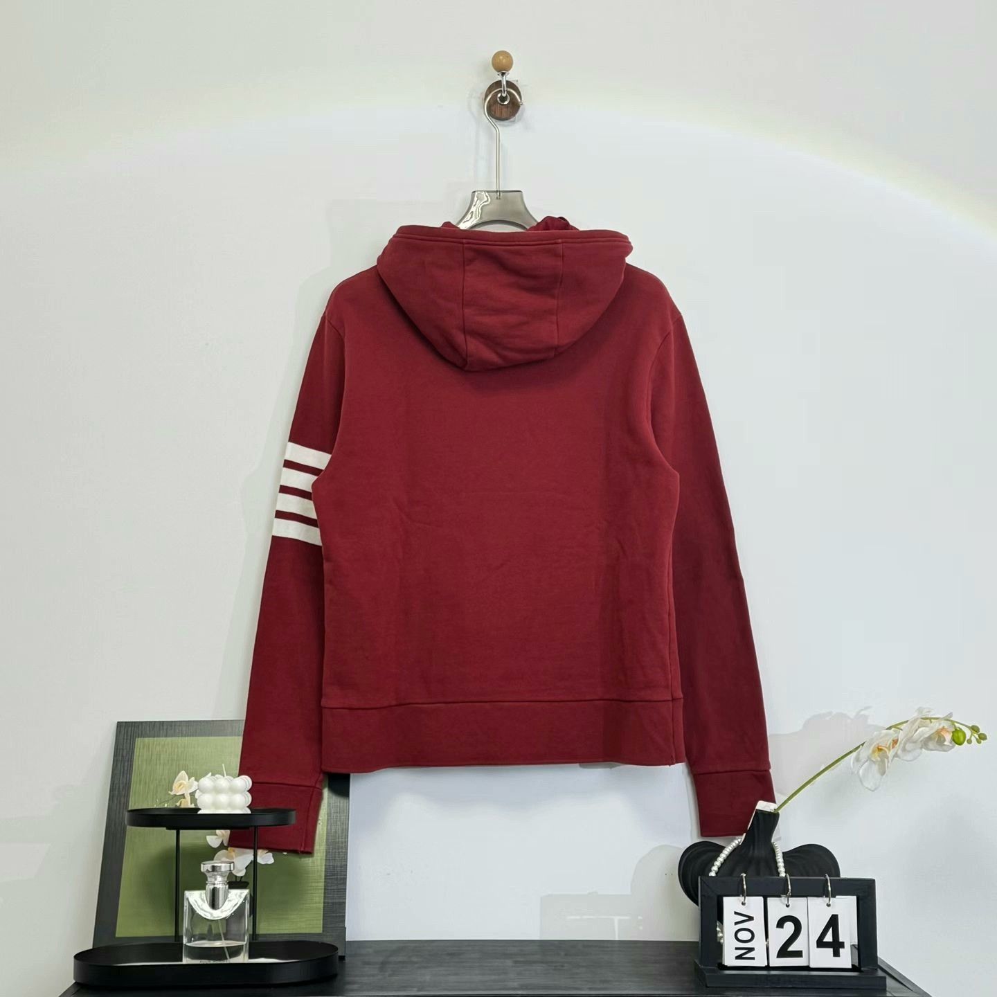 Thom Browne thom browne red striped hoodie size 3 Size US L / EU 52-54 / 3 - 3 Thumbnail
