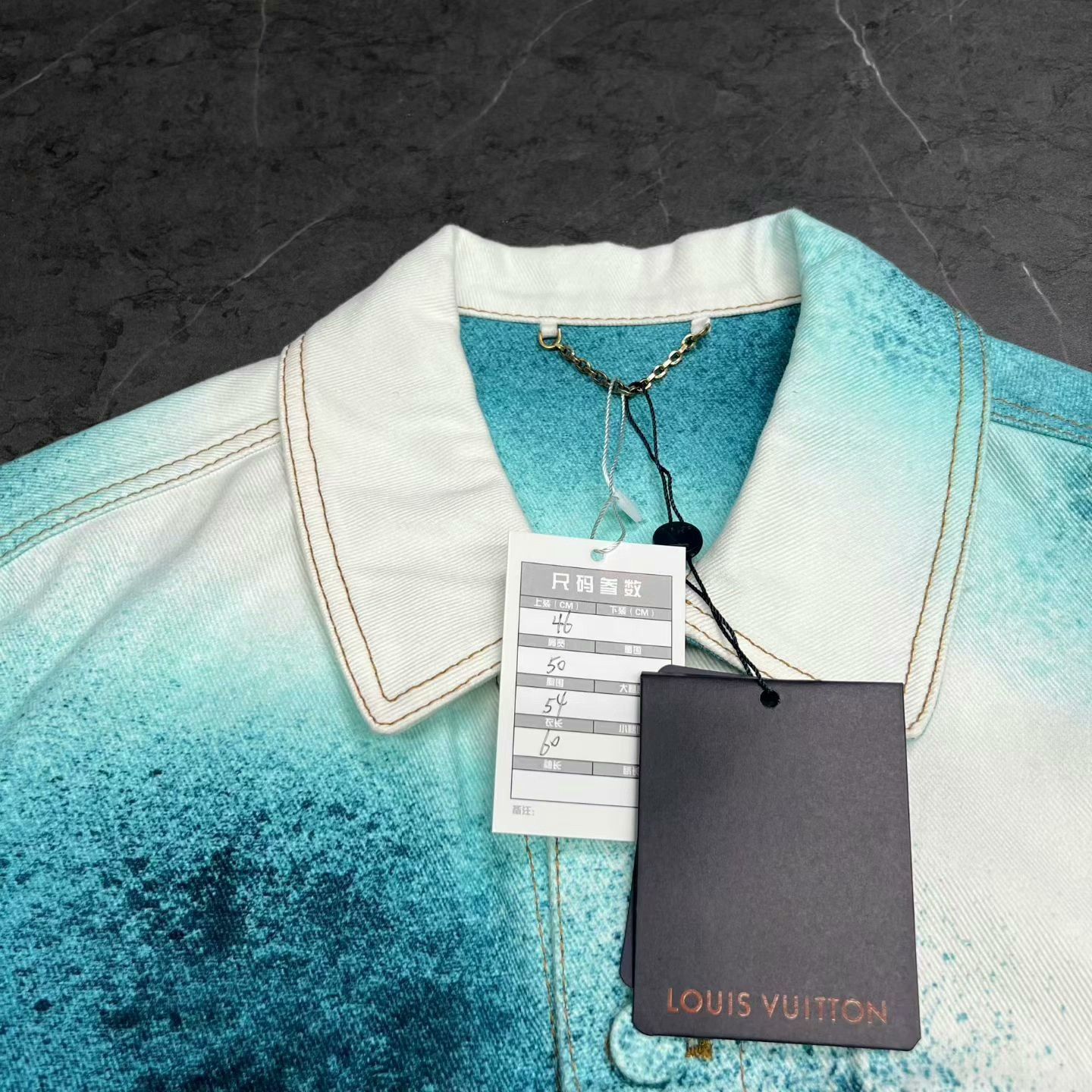 Louis Vuitton louis vuitton denim jacket with artistic dye Size US S / EU 44-46 / 1 - 3 Thumbnail