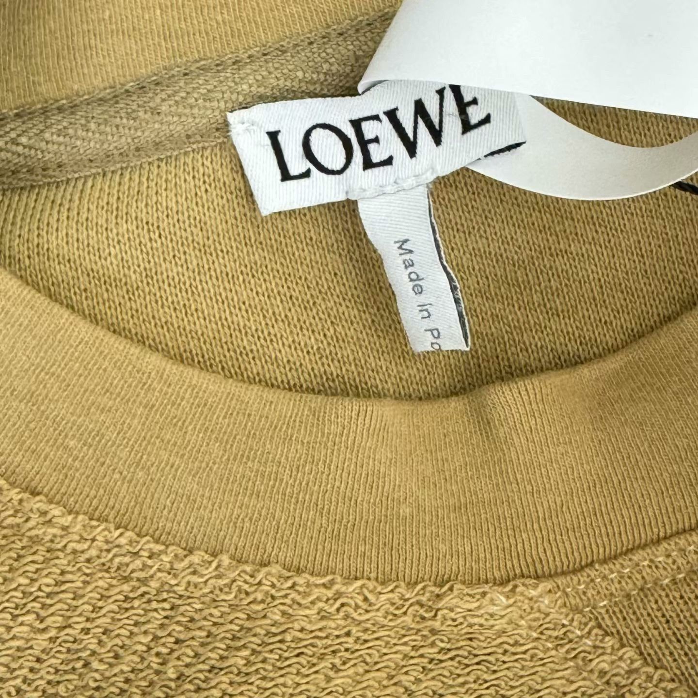 Loewe Loewe Embroidered Logo Sweatshirt in Khaki Size US L / EU 52-54 / 3 - 2 Thumbnail