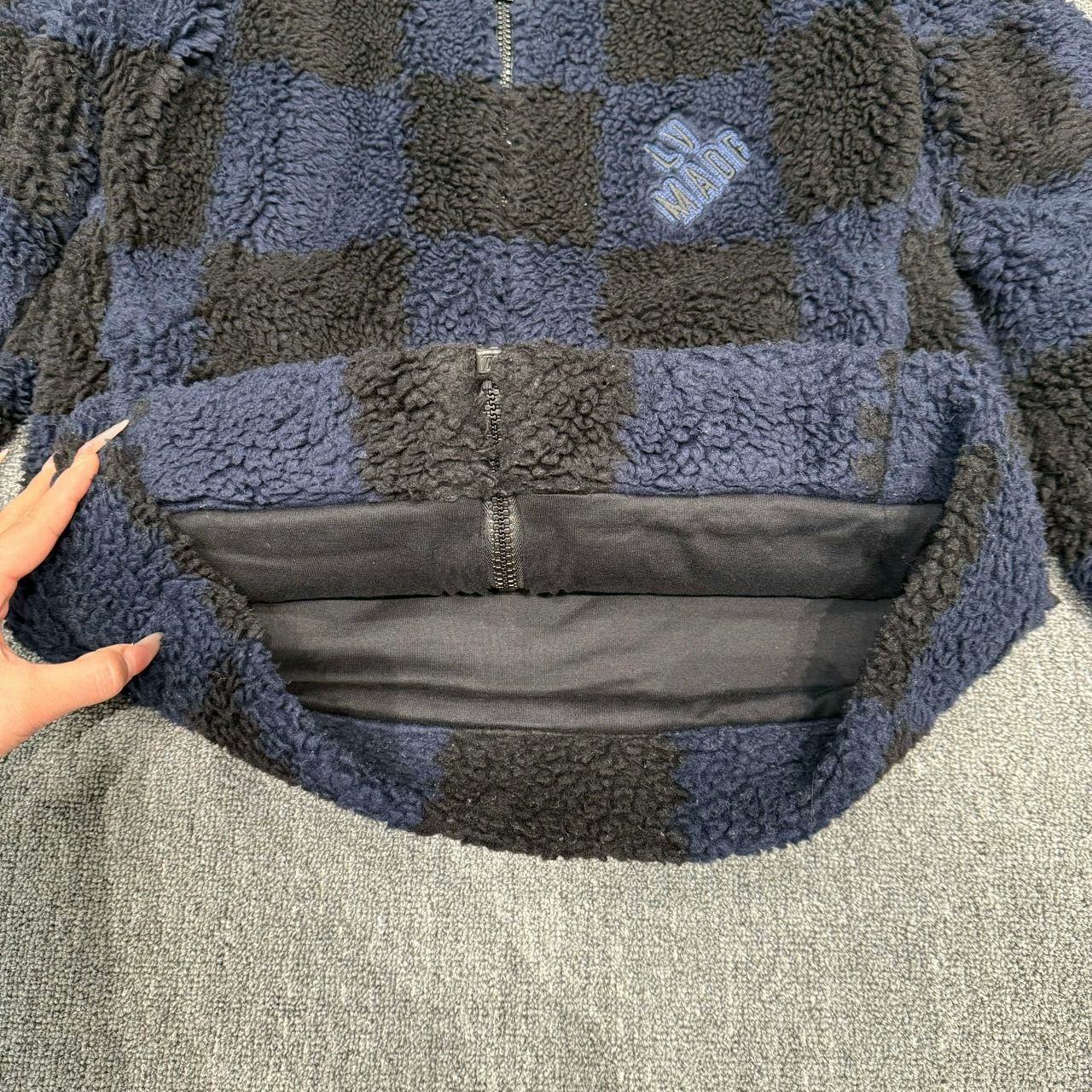Louis Vuitton blue and black checkered fleece jacket Size US M / EU 48-50 / 2 - 5 Thumbnail
