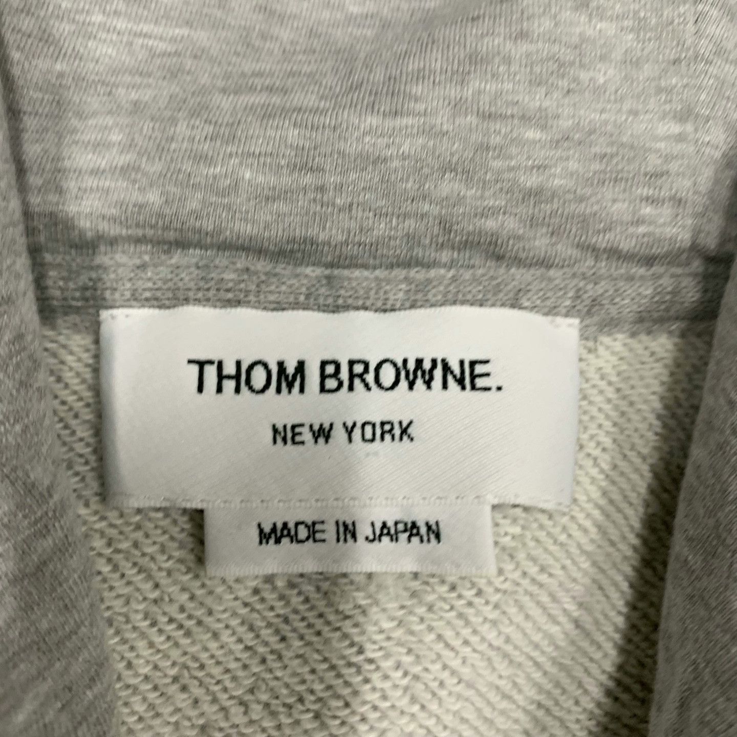 Thom Browne gray striped hooded jacket by Thom Browne Size US M / EU 48-50 / 2 - 7 Thumbnail
