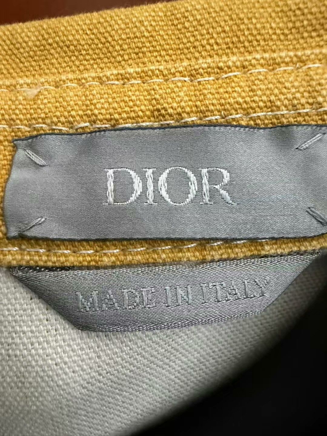 Dior dior x stone island yellow denim shirt Size US L / EU 52-54 / 3 - 3 Thumbnail