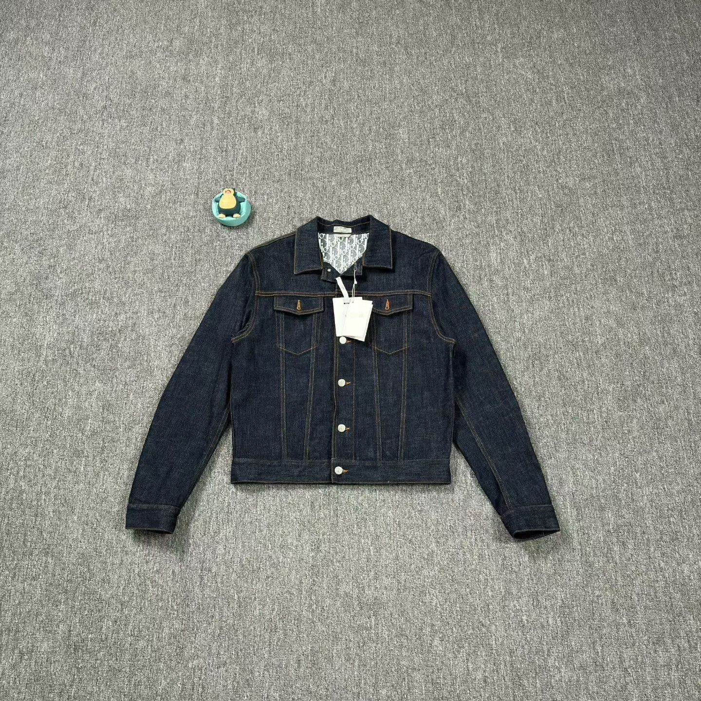 Dior blue printed denim jacket by Dior Size US L / EU 52-54 / 3 - 7 Thumbnail
