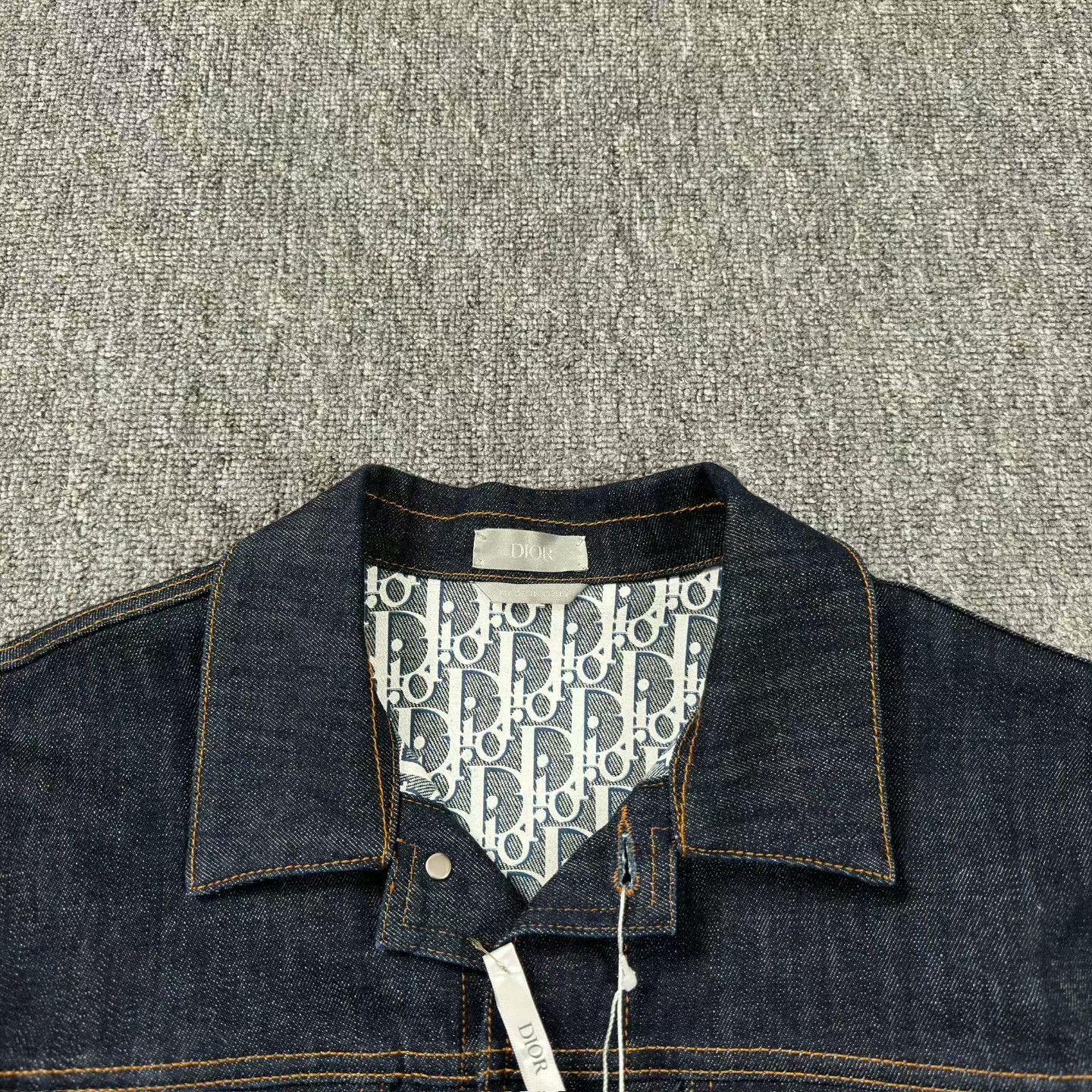 Dior blue printed denim jacket by Dior Size US L / EU 52-54 / 3 - 2 Thumbnail