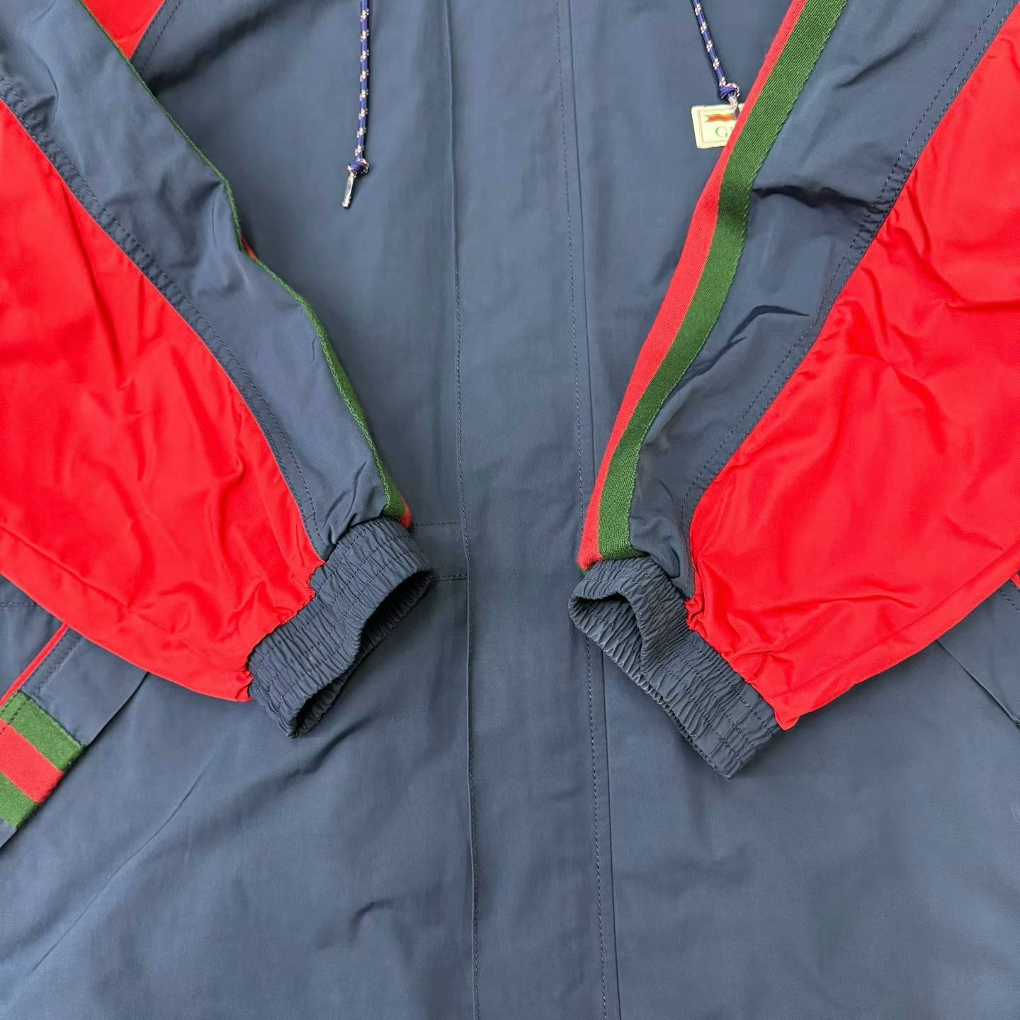 Gucci gucci red blue color-blocked jacket Size US L / EU 52-54 / 3 - 2 Thumbnail