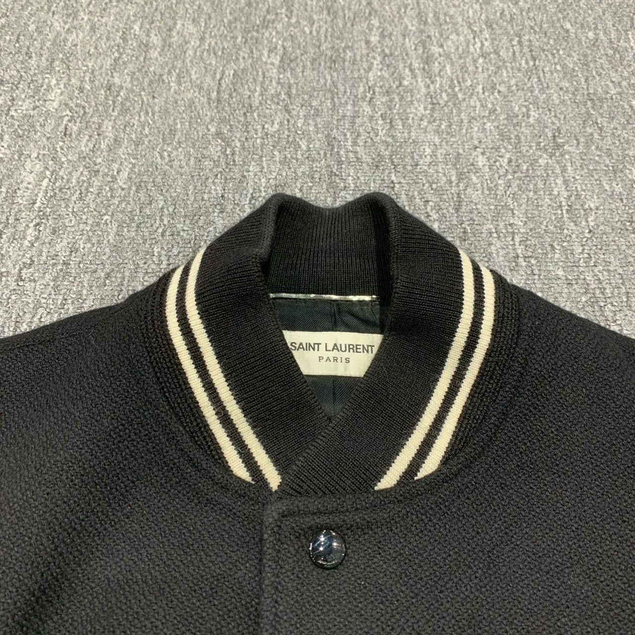 Saint Laurent Paris black and white varsity jacket by SLP Size US L / EU 52-54 / 3 - 5 Thumbnail