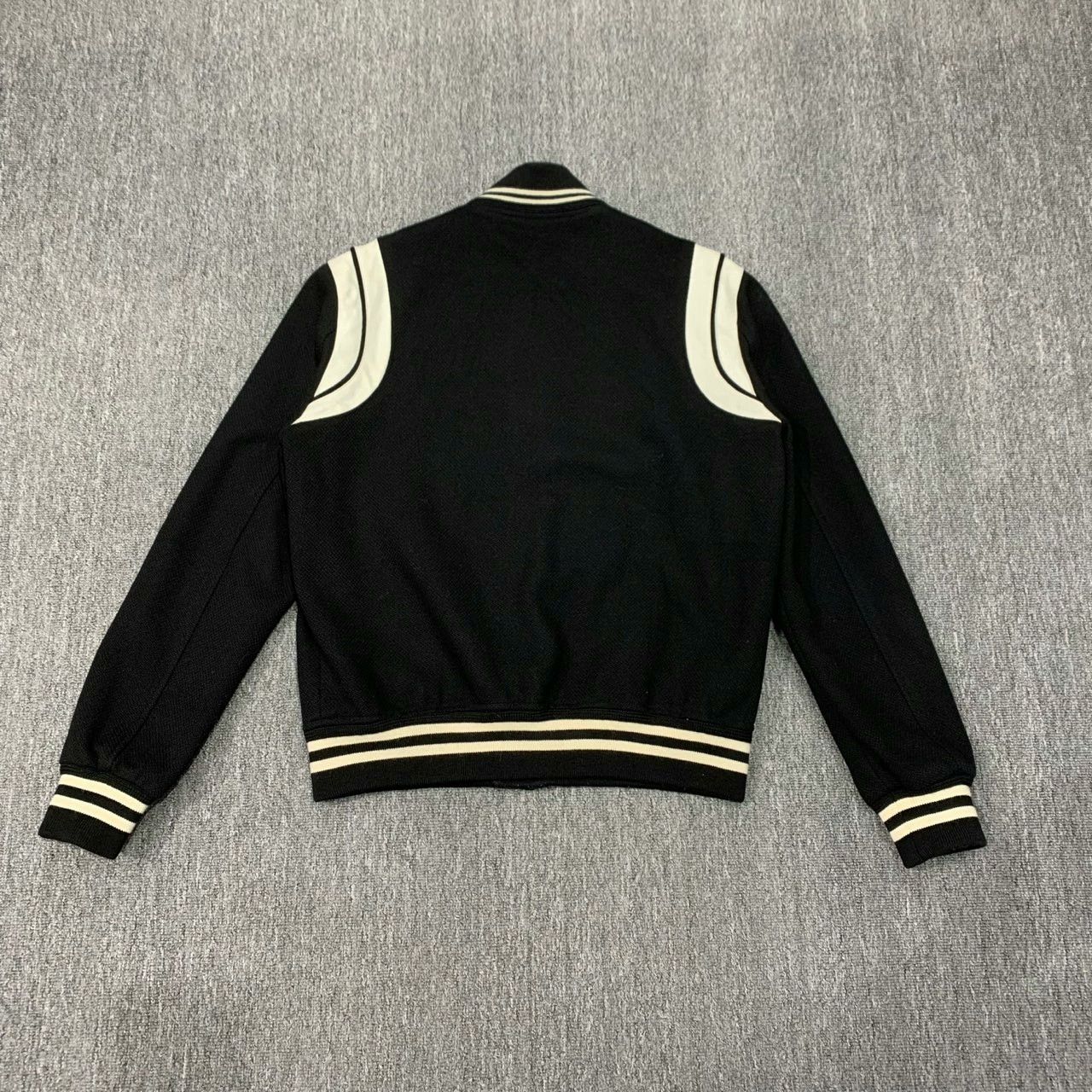 Saint Laurent Paris black and white varsity jacket by SLP Size US L / EU 52-54 / 3 - 2 Thumbnail