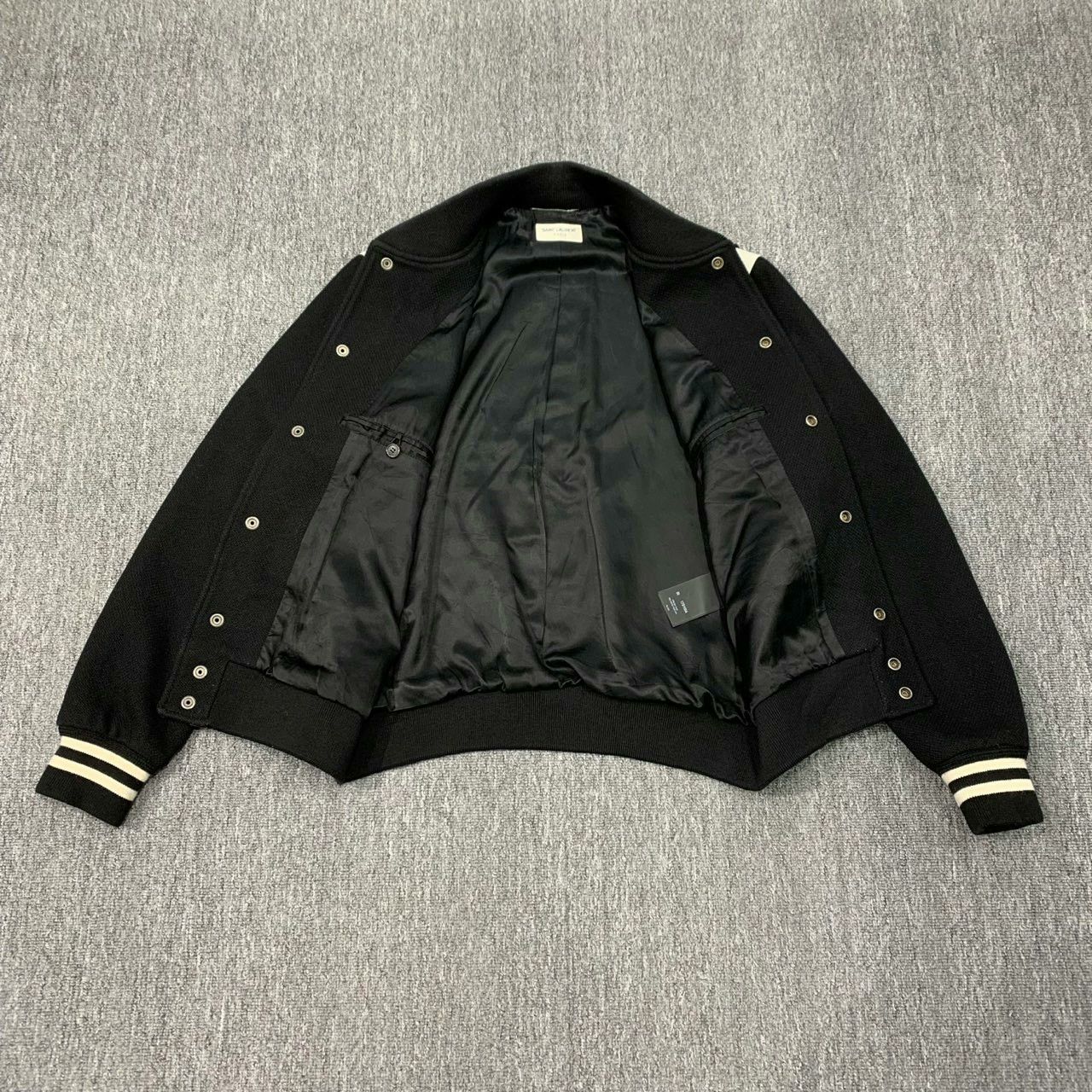 Saint Laurent Paris black and white varsity jacket by SLP Size US L / EU 52-54 / 3 - 6 Thumbnail