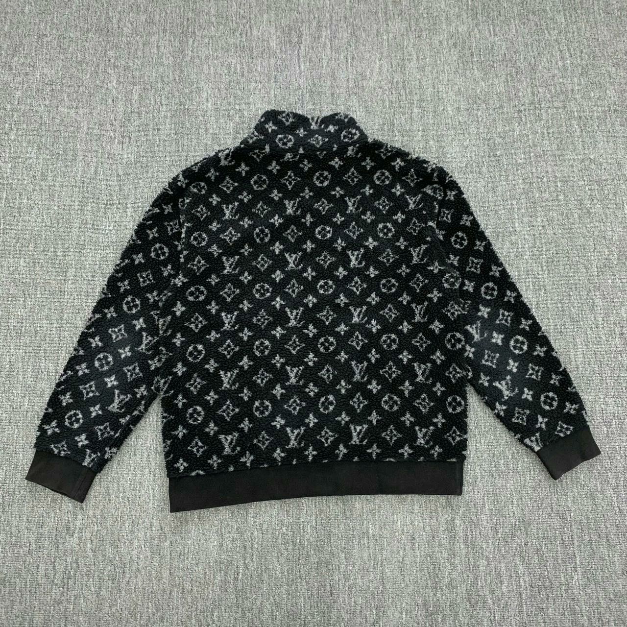 Louis Vuitton lv black patterned teddy jacket size xl Size US XL / EU 56 / 4 - 3 Thumbnail