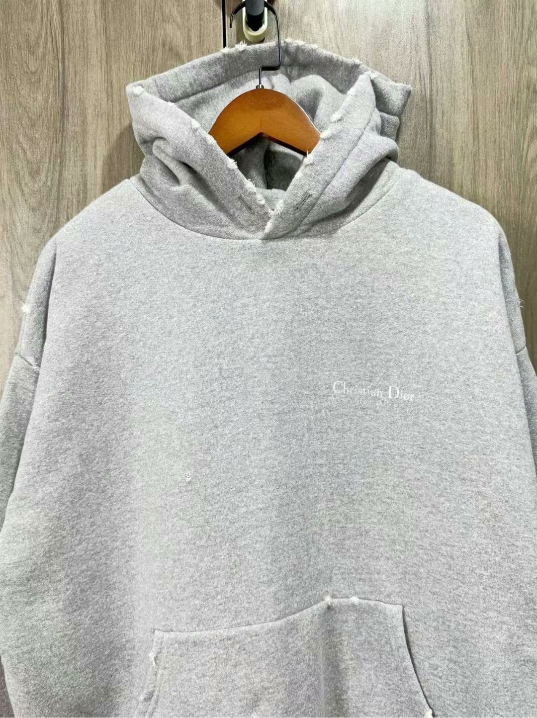 Dior dior gray vintage hoodie with slogan Size US S / EU 44-46 / 1 - 3 Thumbnail