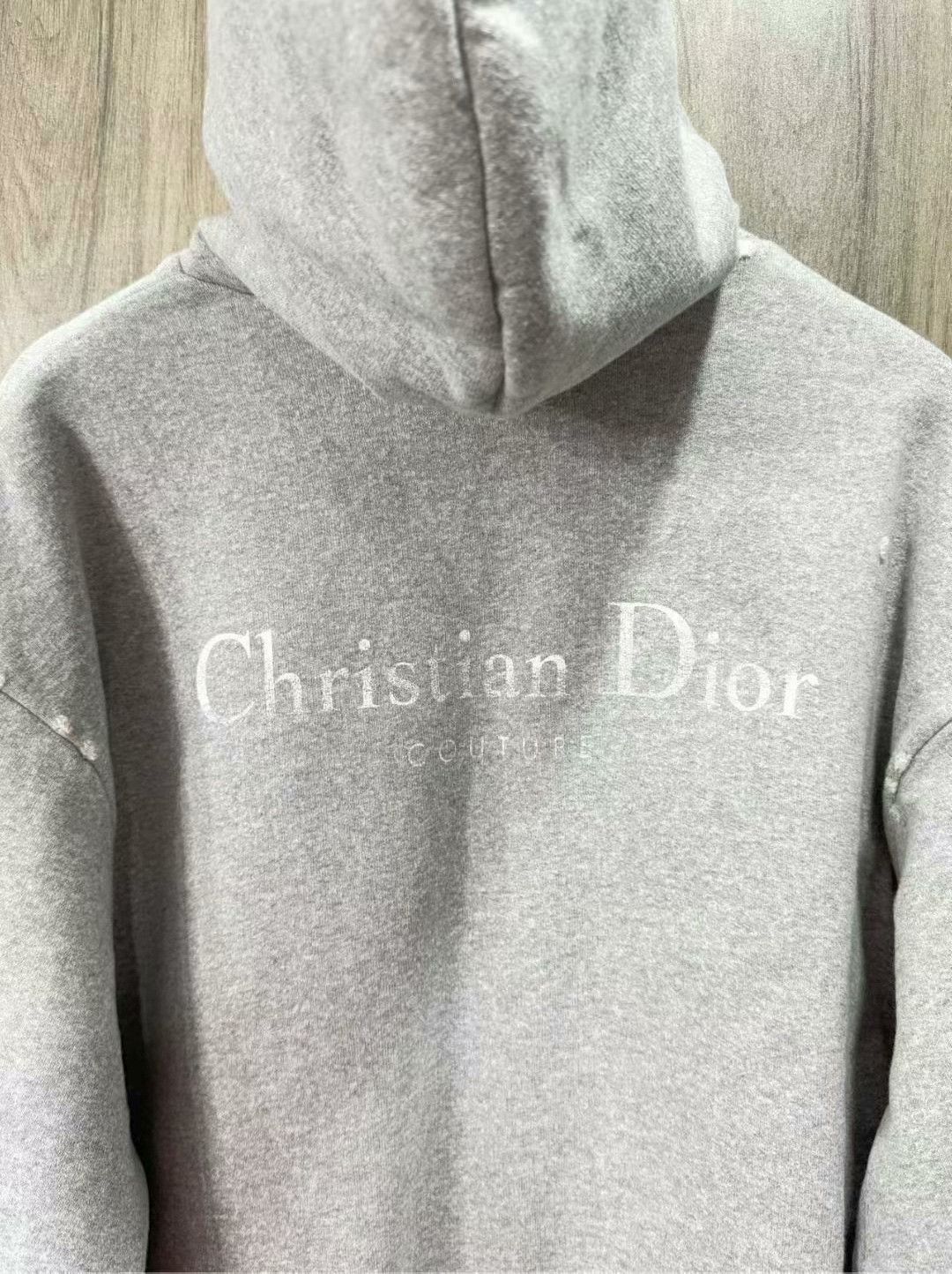 Dior dior gray vintage hoodie with slogan Size US S / EU 44-46 / 1 - 7 Thumbnail