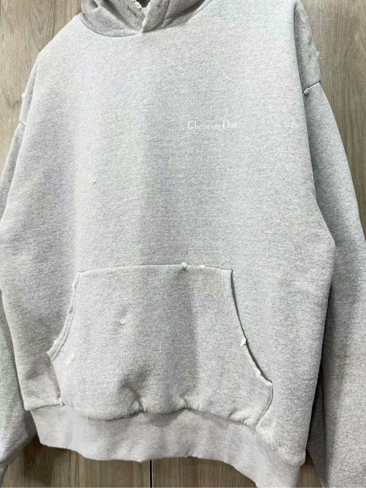 Dior dior gray vintage hoodie with slogan Size US S / EU 44-46 / 1 - 4 Thumbnail