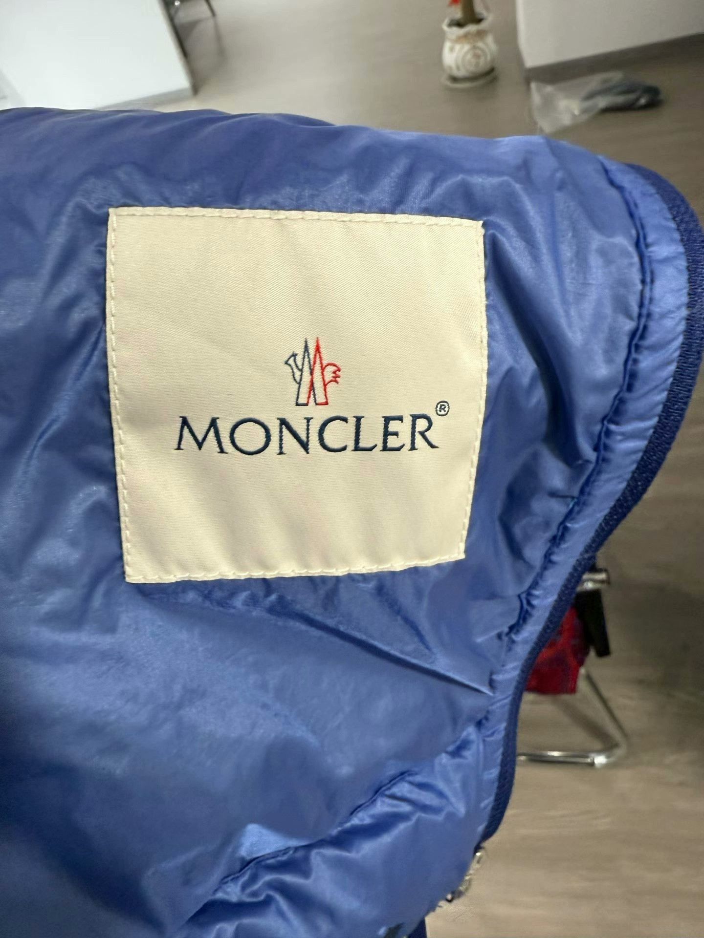 Moncler blue Moncler striped puffer jacket Size S / US 4 / IT 40 - 5 Thumbnail