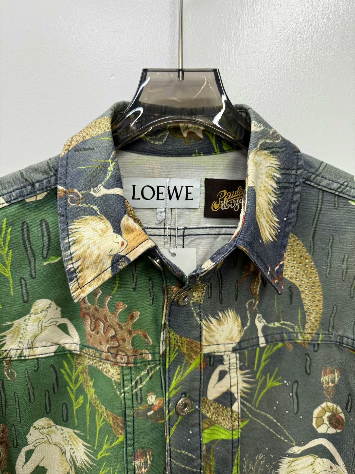 Loewe Loewe Mermaid Print Denim Jacket Size L / US 10 / IT 46 - 2 Thumbnail