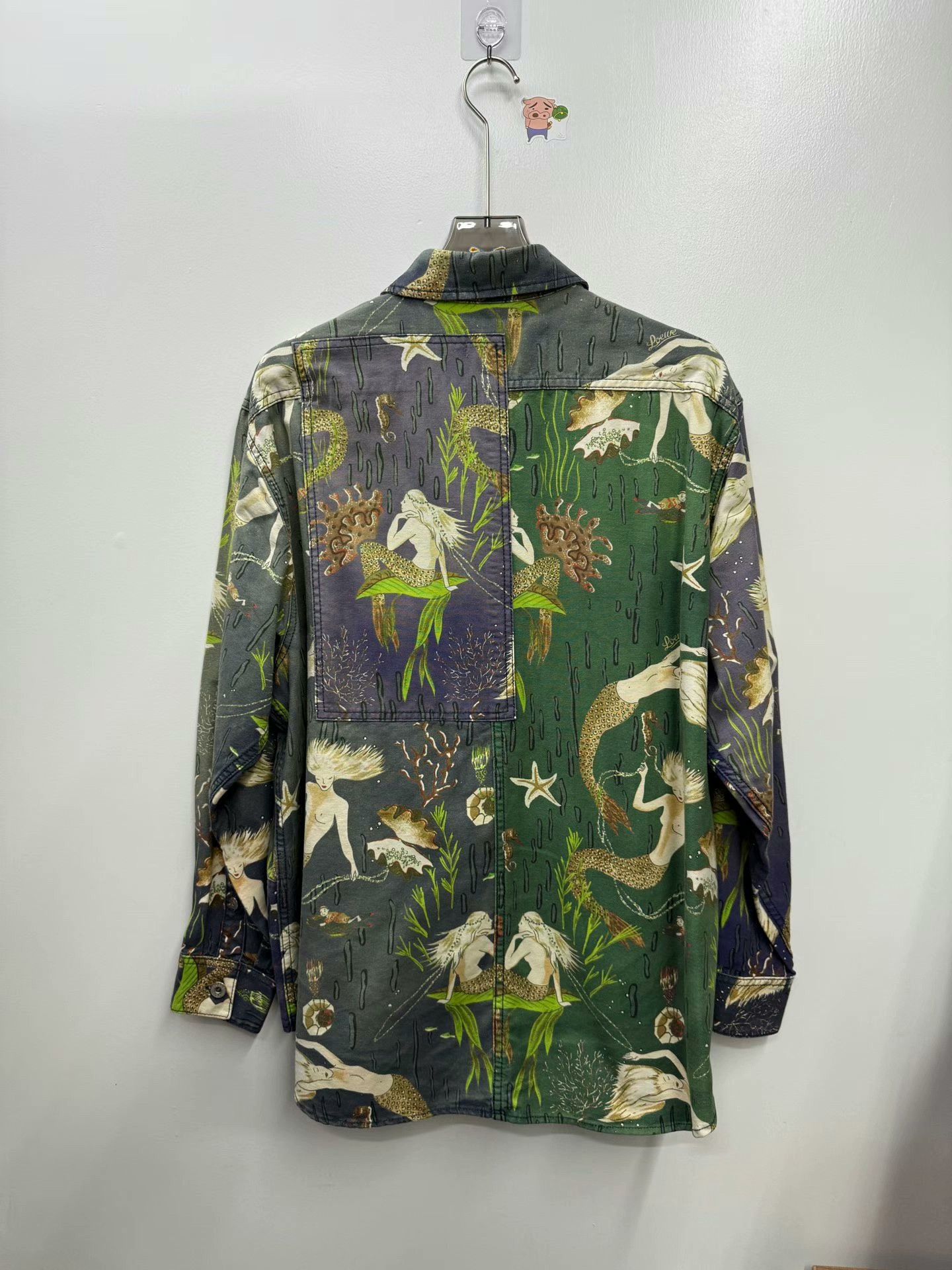 Loewe Loewe Mermaid Print Denim Jacket Size L / US 10 / IT 46 - 4 Thumbnail