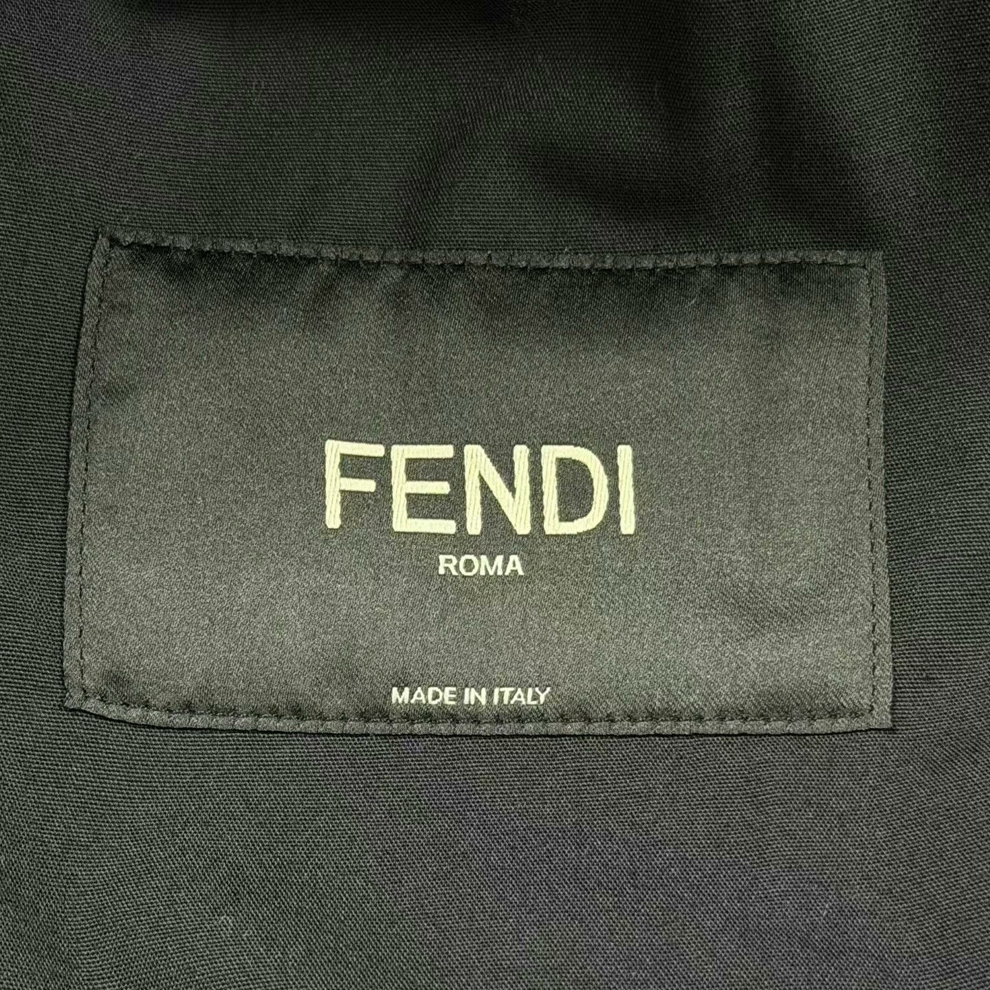 Fendi fendi monogram denim jacket with leather tag Size US M / EU 48-50 / 2 - 2 Thumbnail