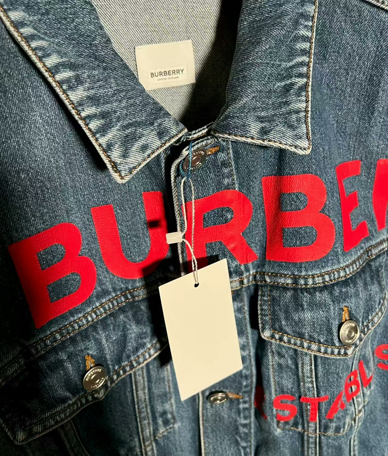Burberry burberry blue denim logo jacket limited edition Size US L / EU 52-54 / 3 - 3 Thumbnail
