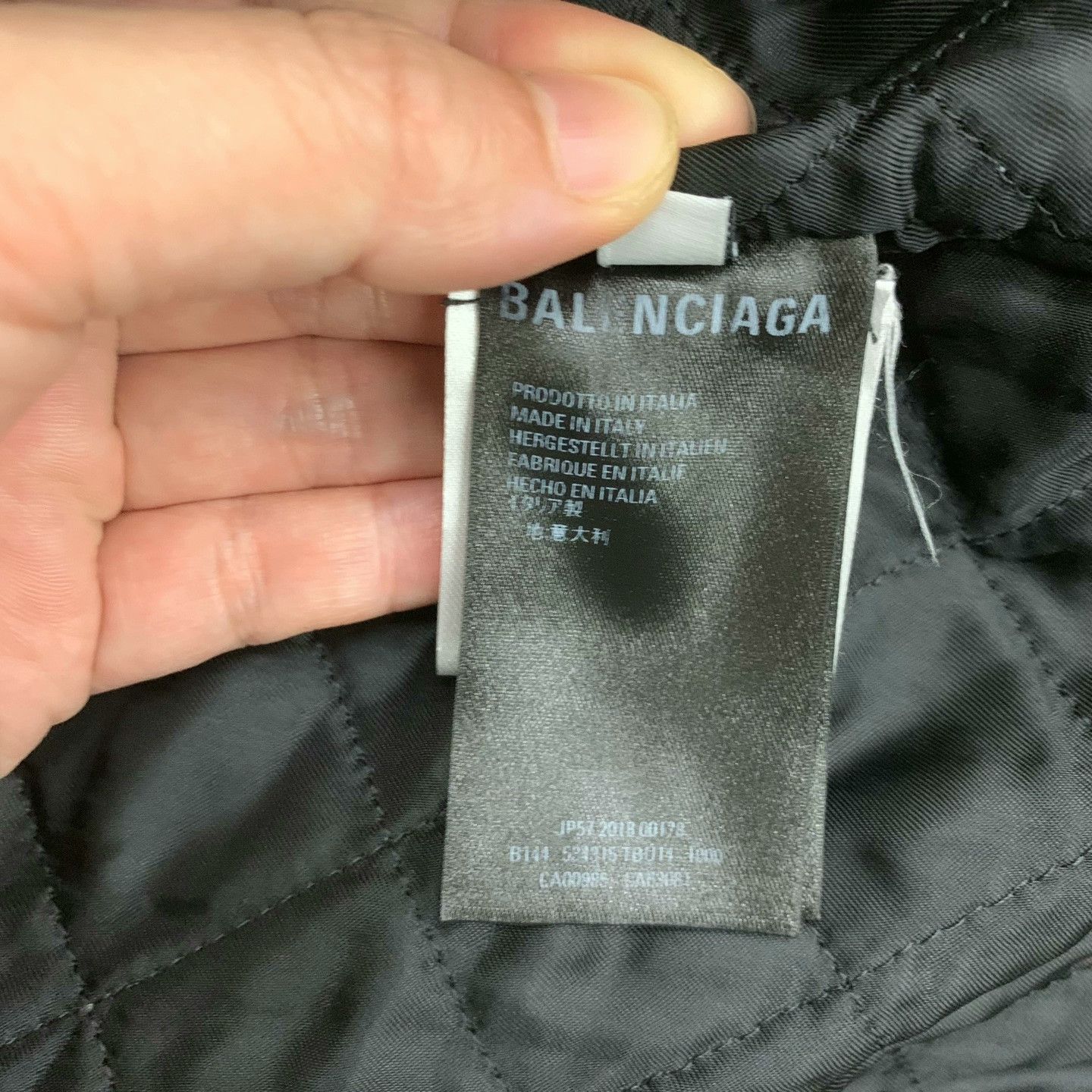 Balenciaga balenciaga black logo wool-cotton jacket Size US L / EU 52-54 / 3 - 5 Thumbnail