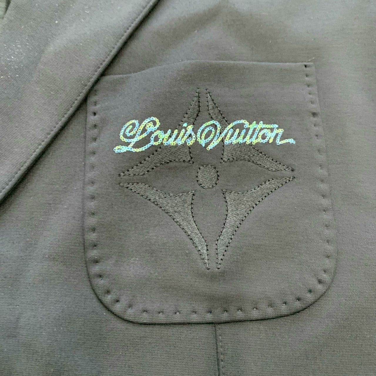 Louis Vuitton black embroidered logo suit jacket LV SS25 Size US XXL / EU 58 / 5 - 9 Thumbnail