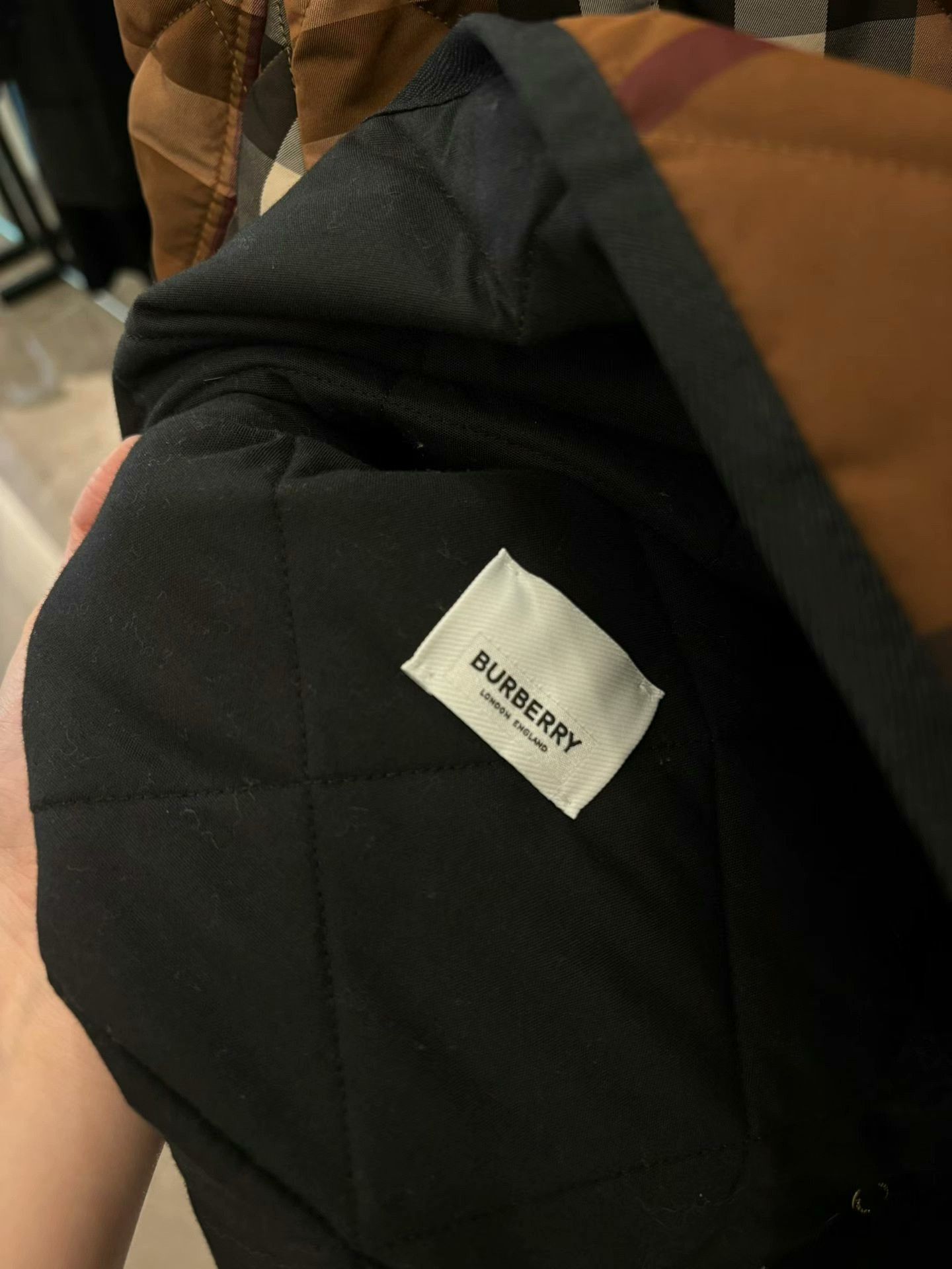 Burberry burberry quilted check cotton jacket size s Size S / US 4 / IT 40 - 4 Thumbnail