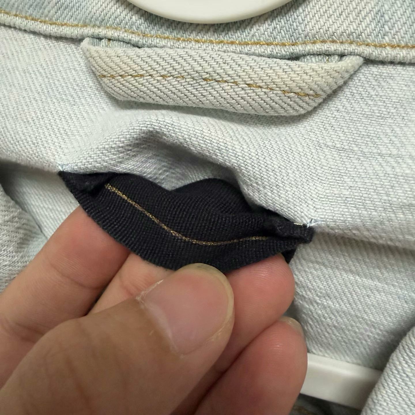 Fear of God fear of god denim jacket with gold accents Size US L / EU 52-54 / 3 - 6 Thumbnail