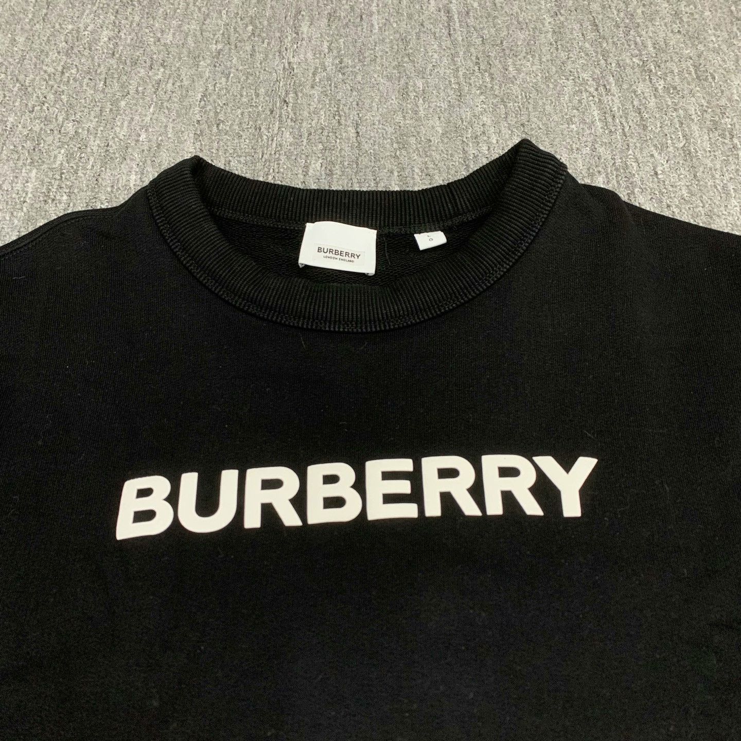 Burberry burberry black logo sweatshirt size large Size US L / EU 52-54 / 3 - 8 Thumbnail