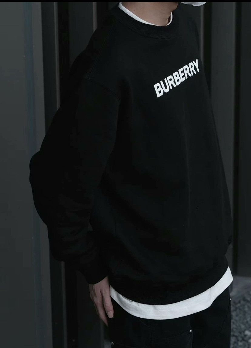 Burberry burberry black logo sweatshirt size large Size US L / EU 52-54 / 3 - 6 Thumbnail
