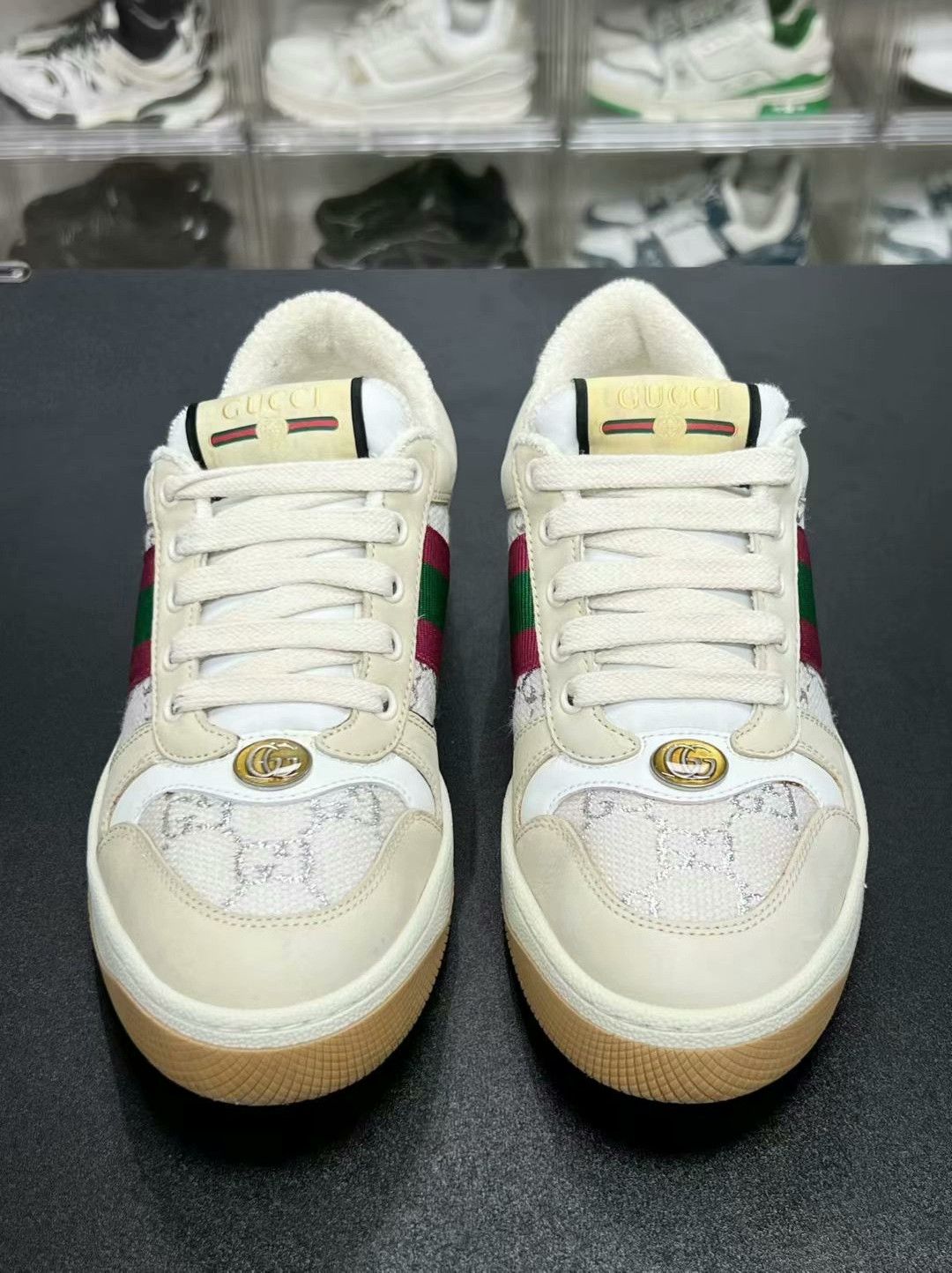Gucci gucci screener sneakers in beige color Size US 6.5 / EU 39-40 - 2 Thumbnail