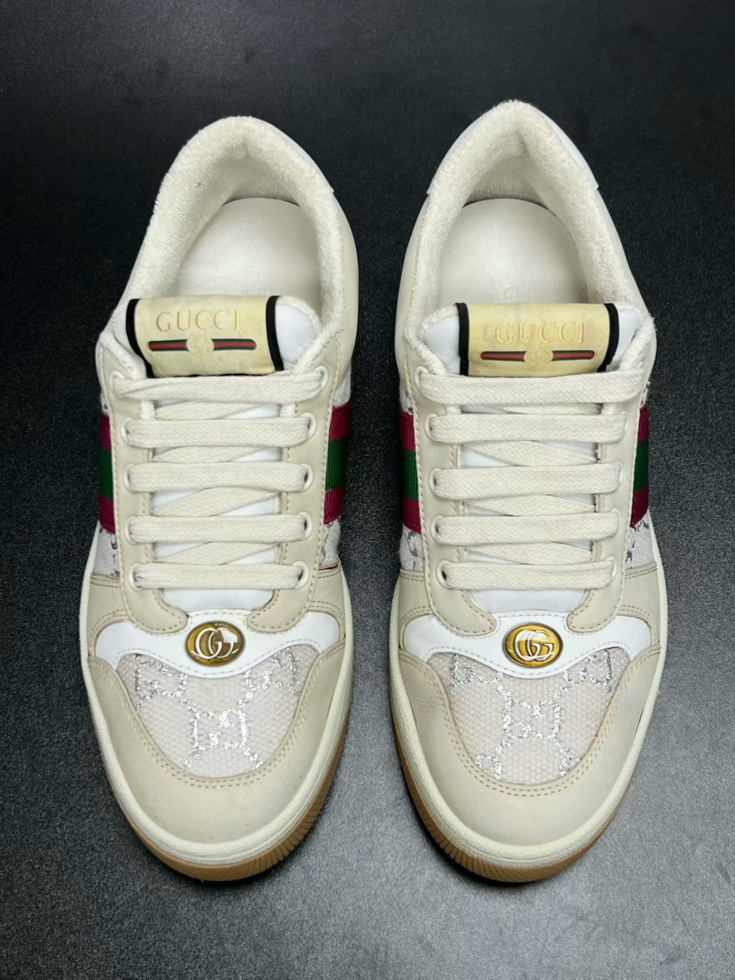 Gucci gucci screener sneakers in beige color Size US 6.5 / EU 39-40 - 3 Thumbnail