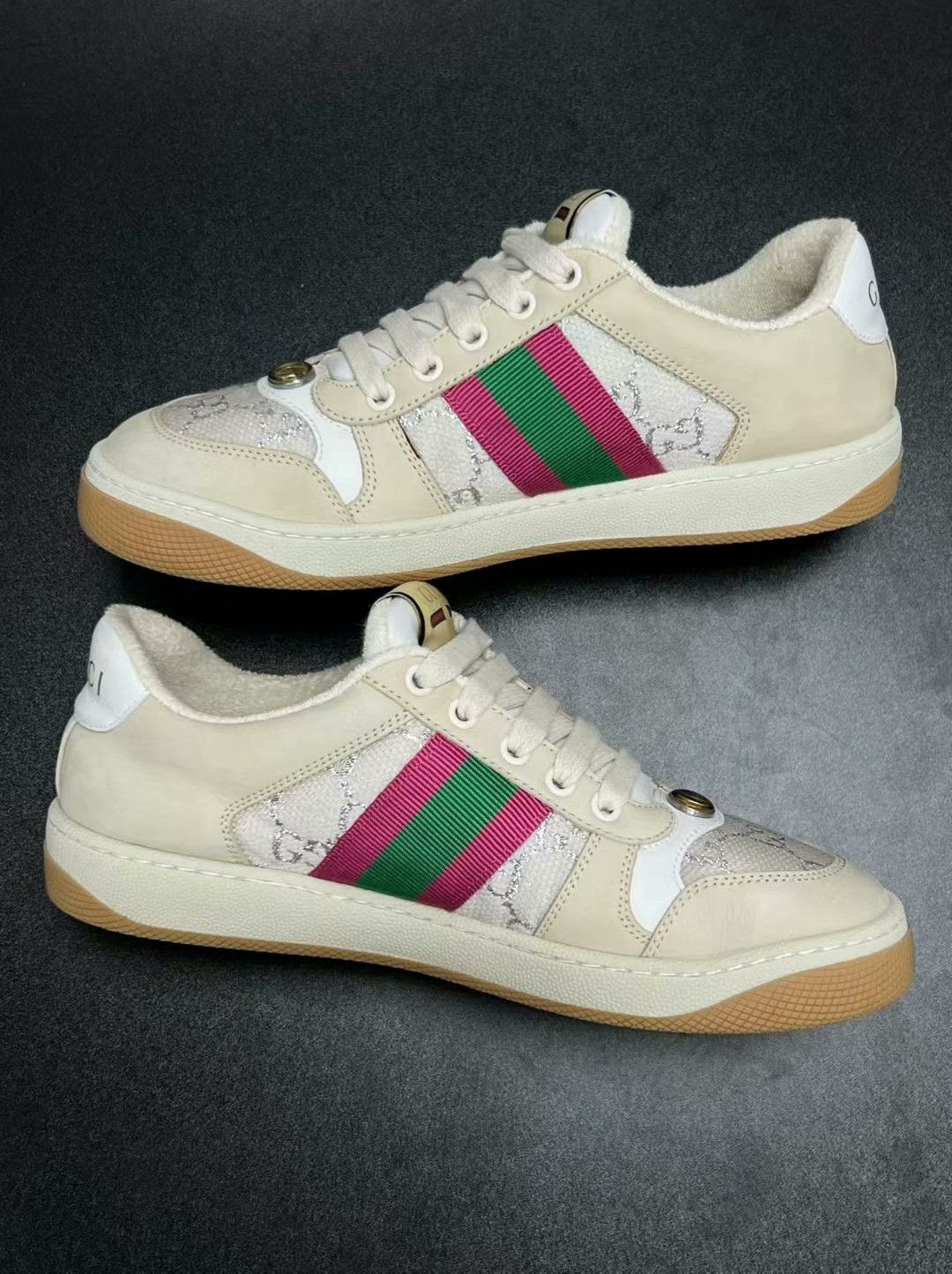 Gucci gucci screener sneakers in beige color Size US 6.5 / EU 39-40 - 6 Thumbnail