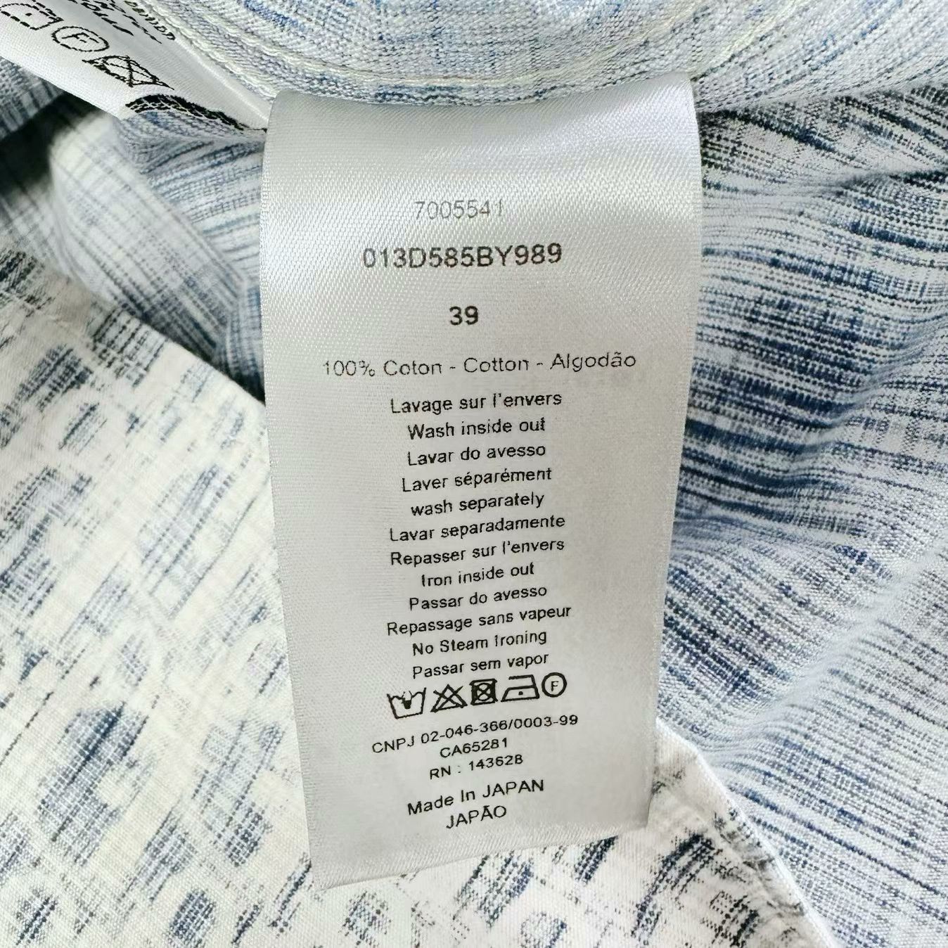 dior oblique logo denim jacket shirt
