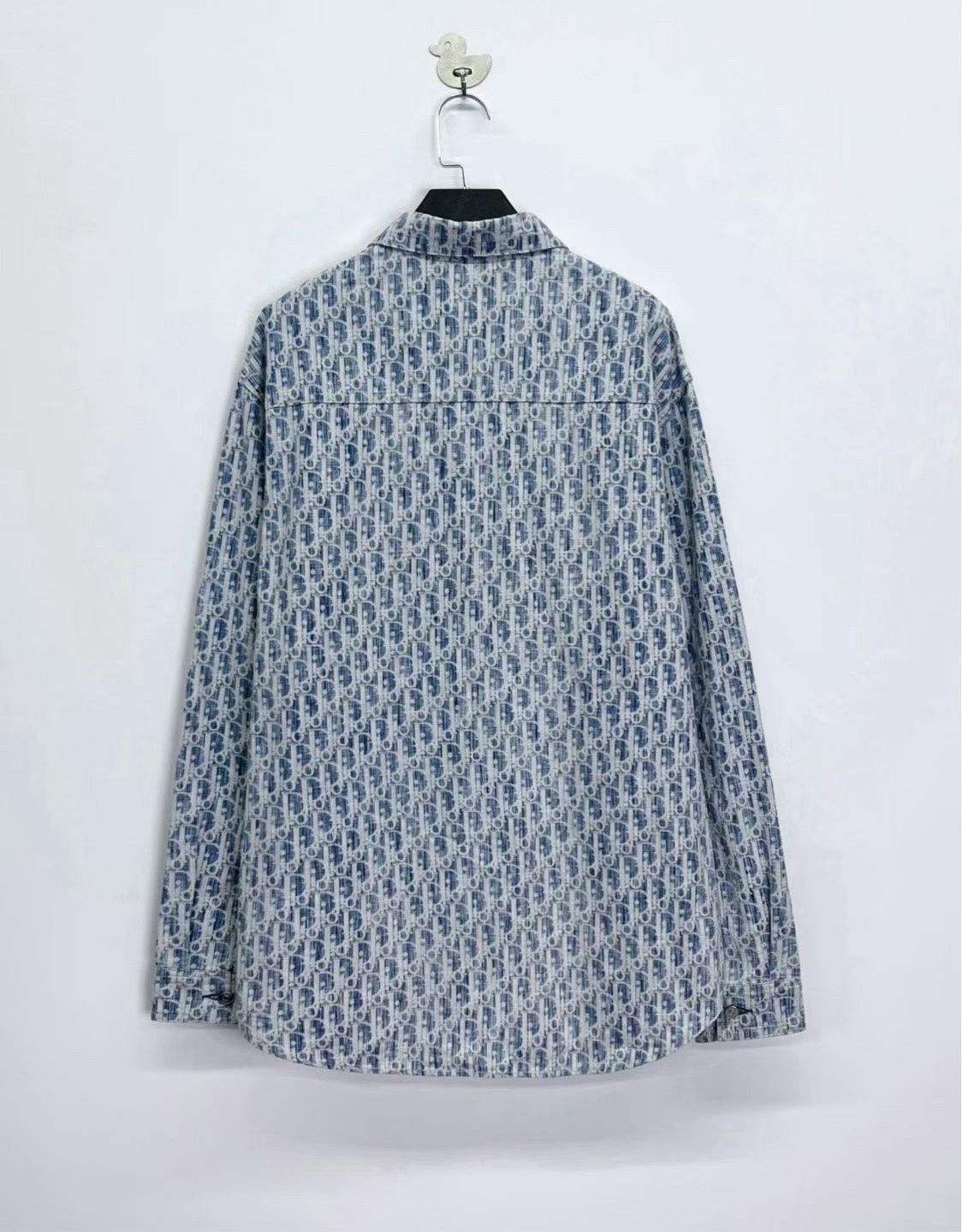 dior oblique logo denim jacket shirt
