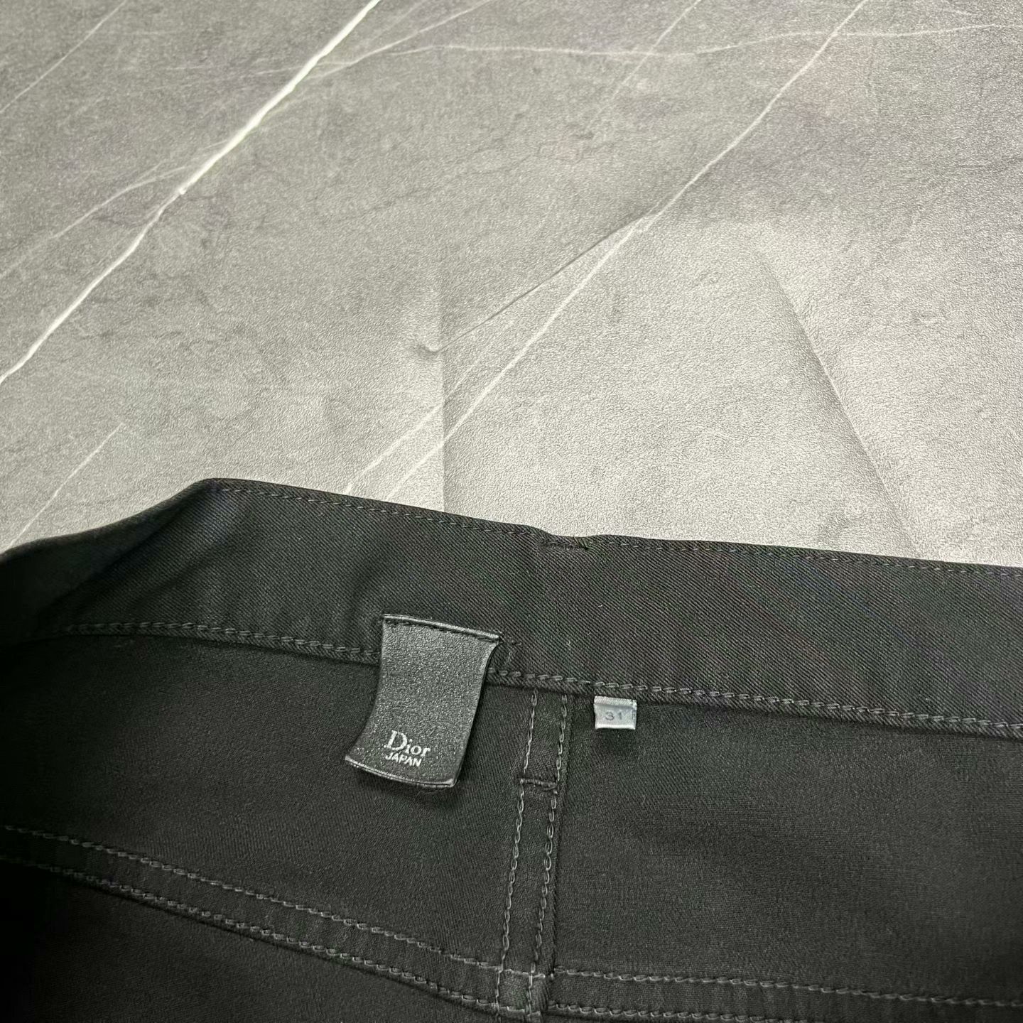 Dior dior black denim long pants size 31 Size US 31 - 4 Thumbnail