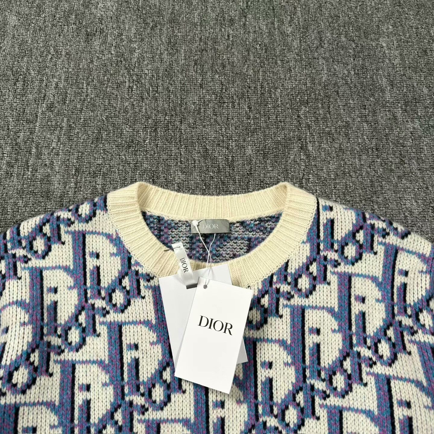 Dior dior stussy collaboration blue printed sweater Size US L / EU 52-54 / 3 - 3 Thumbnail